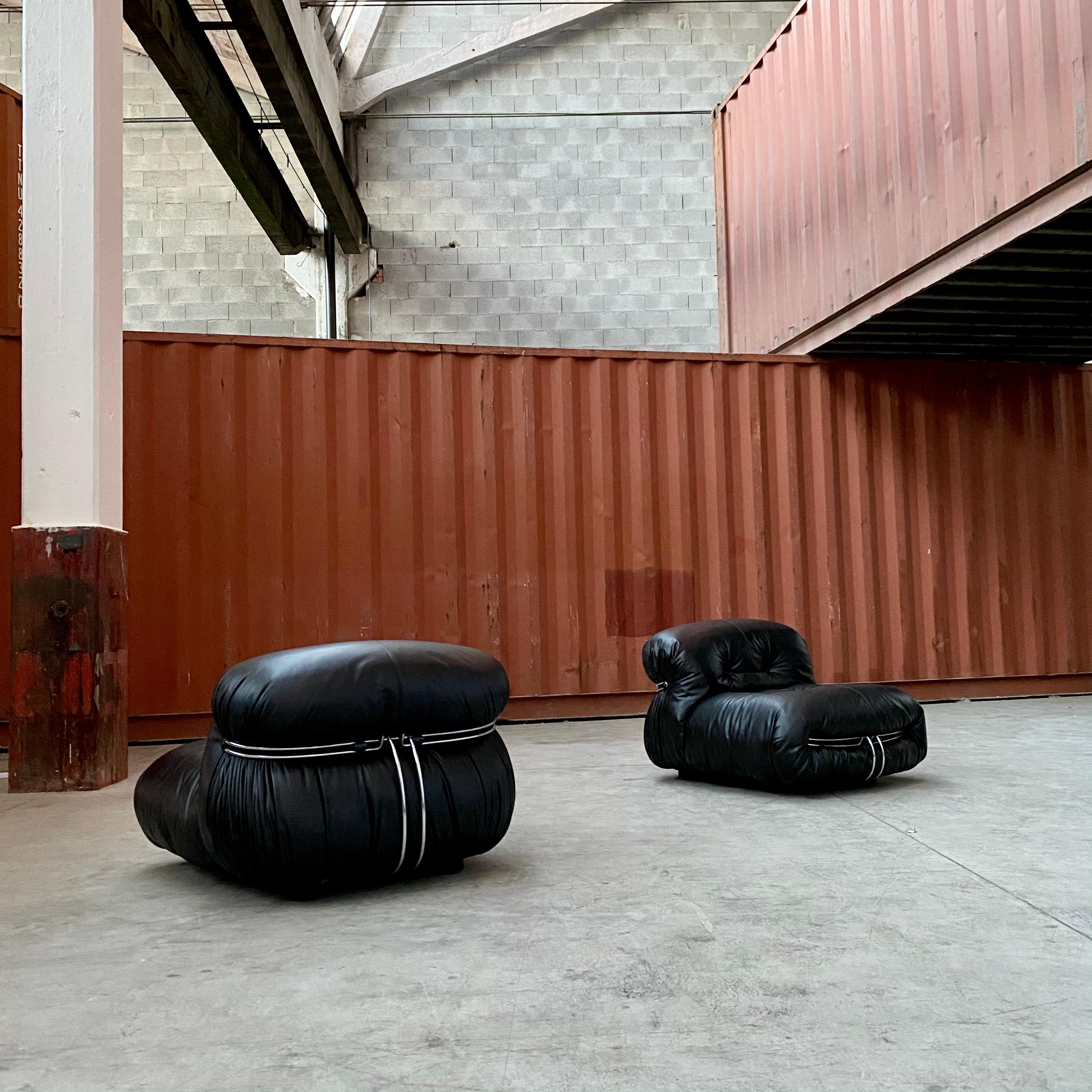 Loungesessel „Soriana“ von Afra & Tobia Scarpa für Cassina, 1969, 2er-Set im Angebot 4