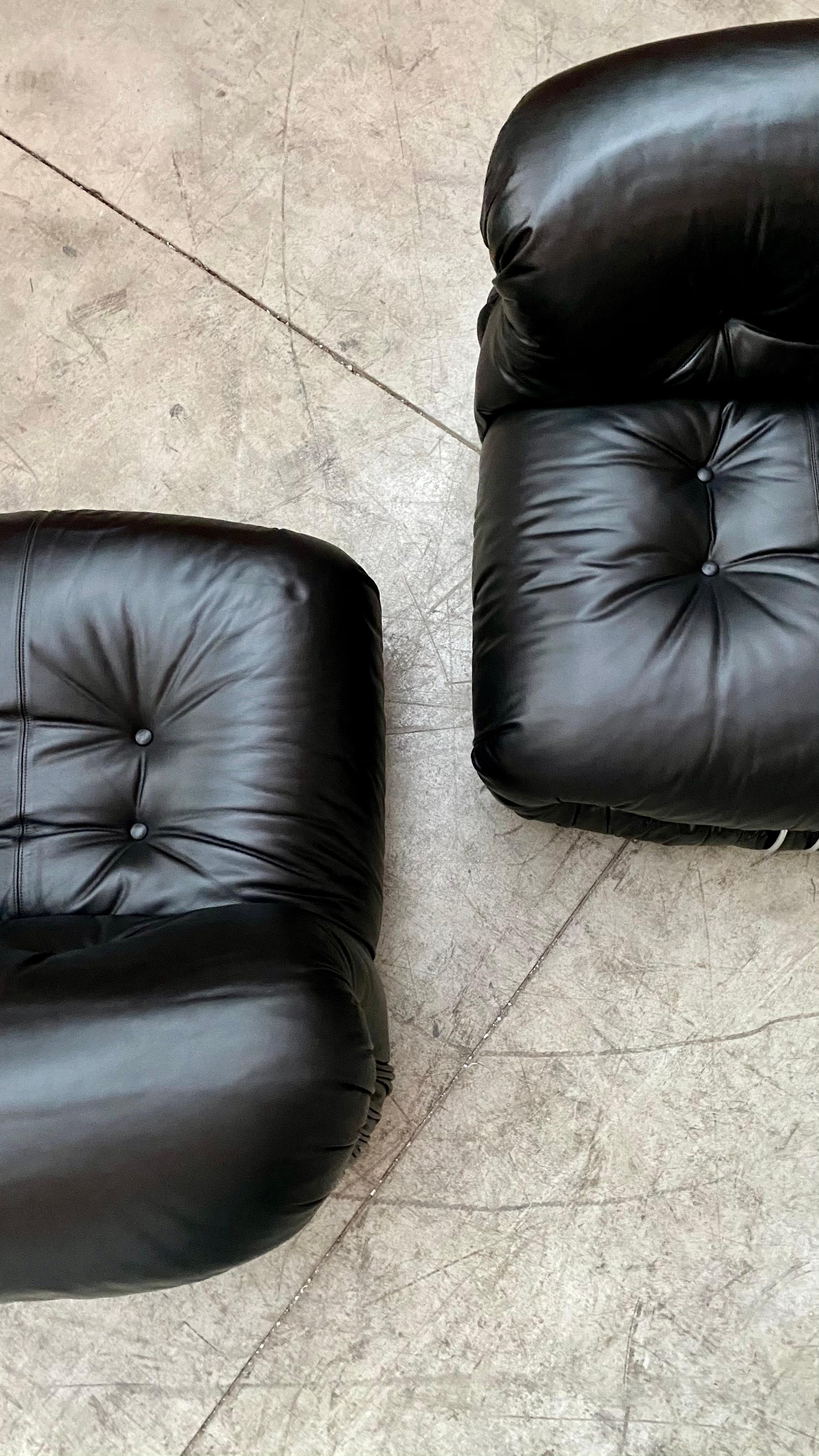 Loungesessel „Soriana“ von Afra & Tobia Scarpa für Cassina, 1969, 2er-Set im Angebot 1