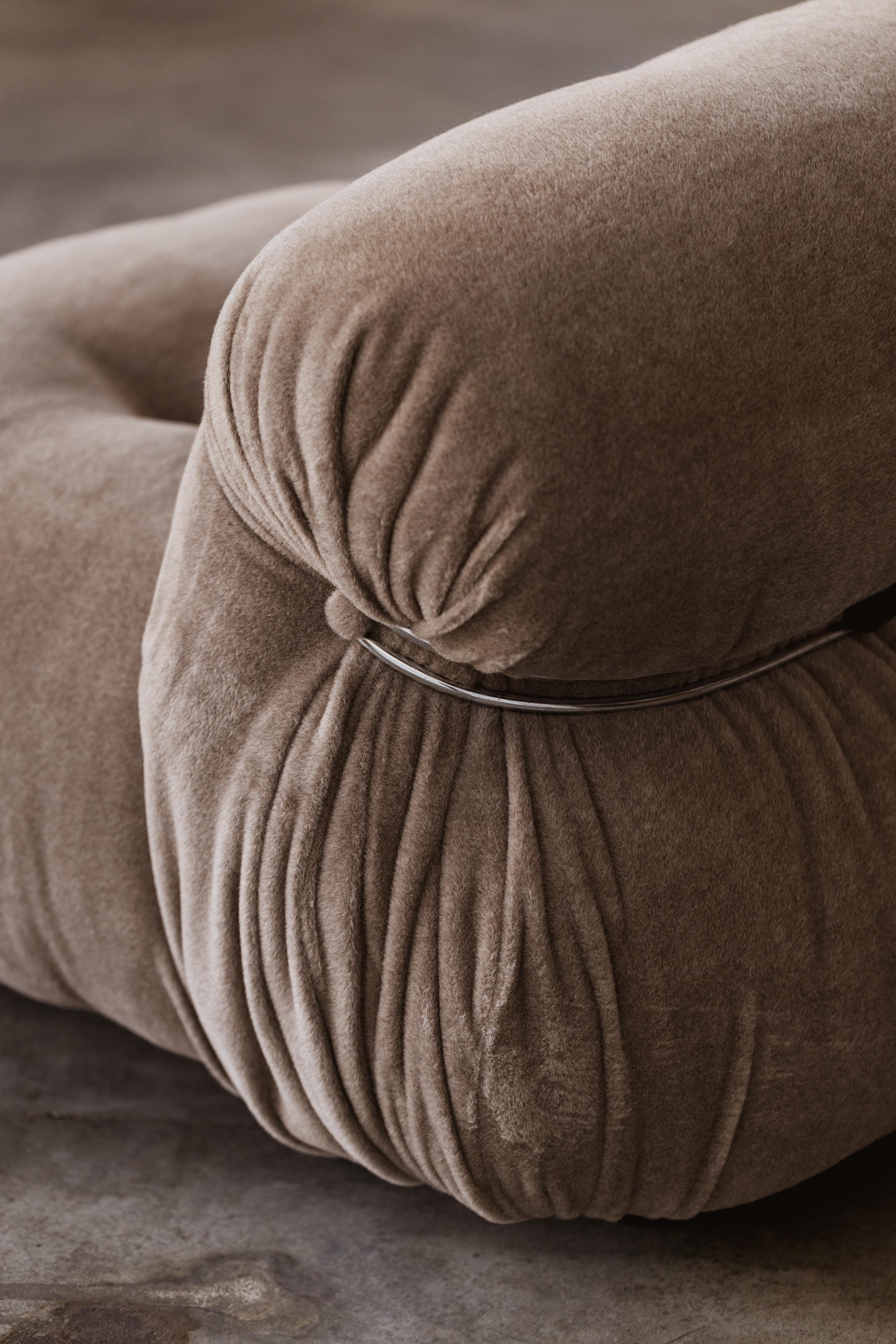 Afra & Tobia Scarpa Soriana-Stühle für Cassina, Alpakawolle, 1969, 2er-Set, Set im Angebot 6