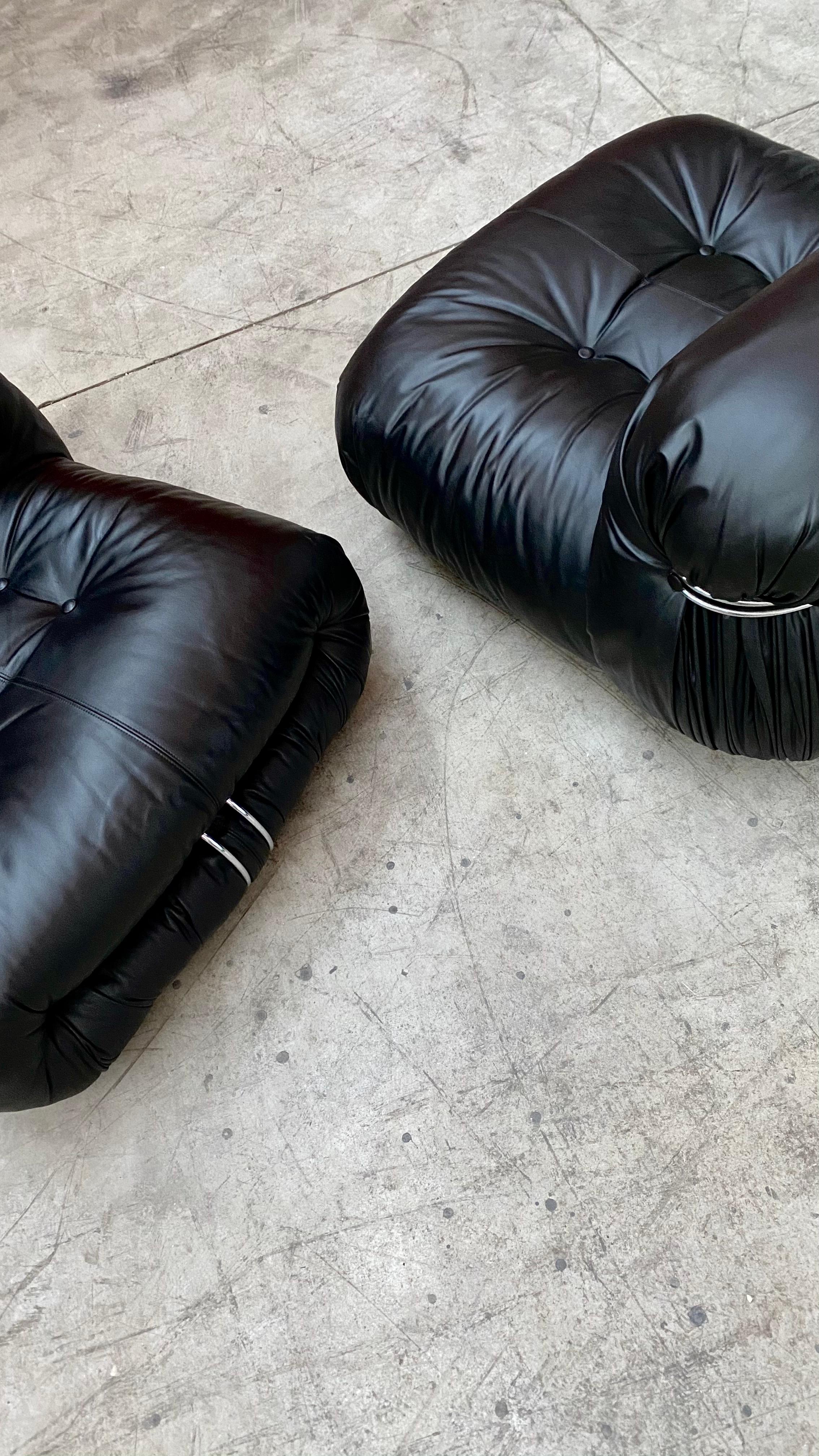 Loungesessel „Soriana“ von Afra & Tobia Scarpa für Cassina, 1969, 2er-Set (Mitte des 20. Jahrhunderts) im Angebot