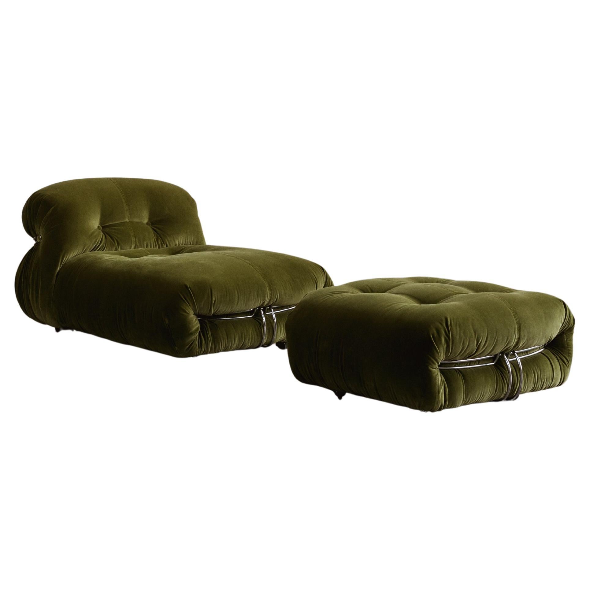 Set da salotto "Soriana" di Afra & Tobia Scarpa per Cassina, Greene & Greene, 1969