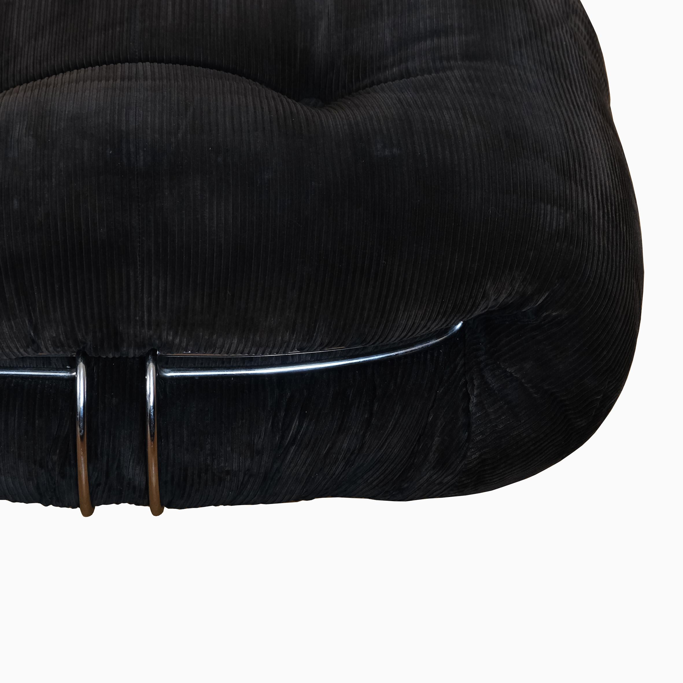 Afra & Tobia Scarpa, Soriana Ottoman, Cassina, 1970s In Good Condition For Sale In Paris, FR