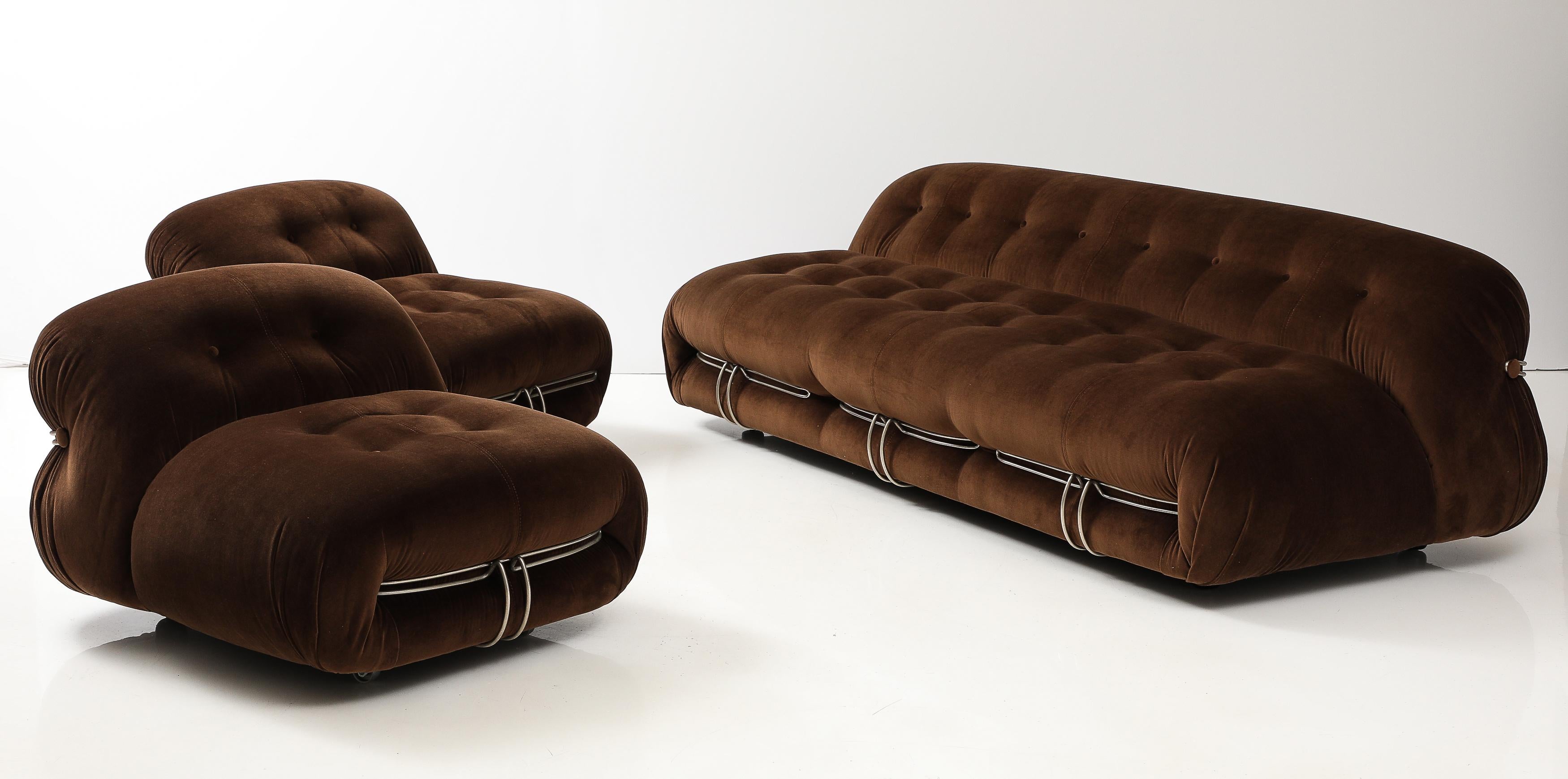 Afra & Tobia Scarpa 'Soriana' Pair of Chairs for Cassina, Italy, 1969 For Sale 6