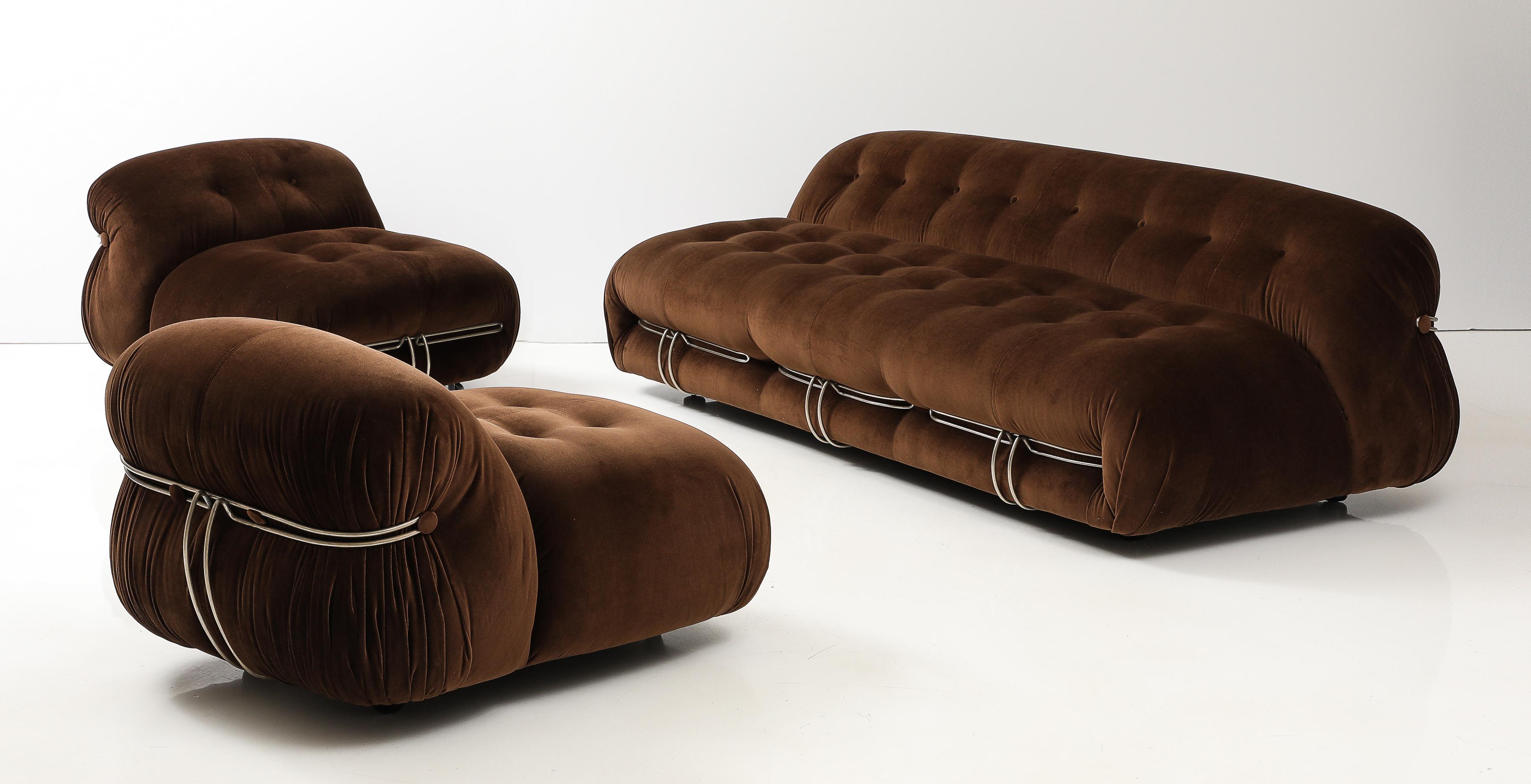 Afra & Tobia Scarpa 'Soriana' Pair of Chairs for Cassina, Italy, 1969 For Sale 7