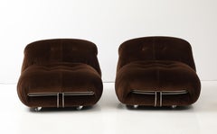 Afra & Tobia Scarpa 'Soriana' Pair of Chairs for Cassina, Italy, 1969