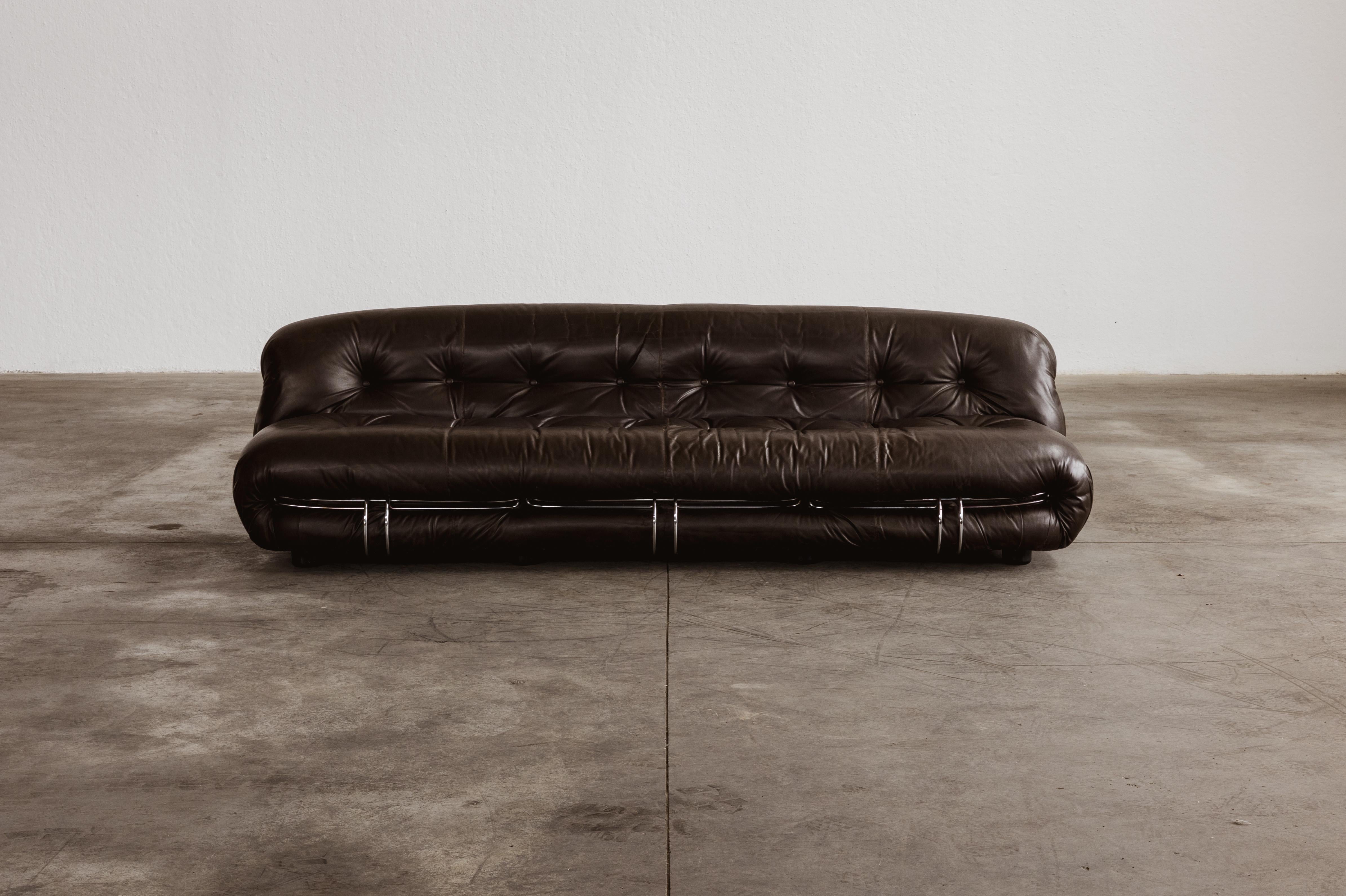 Sofa „Soriana“ von Afra & Tobia Scarpa für Cassina, 1969 (Mitte des 20. Jahrhunderts) im Angebot