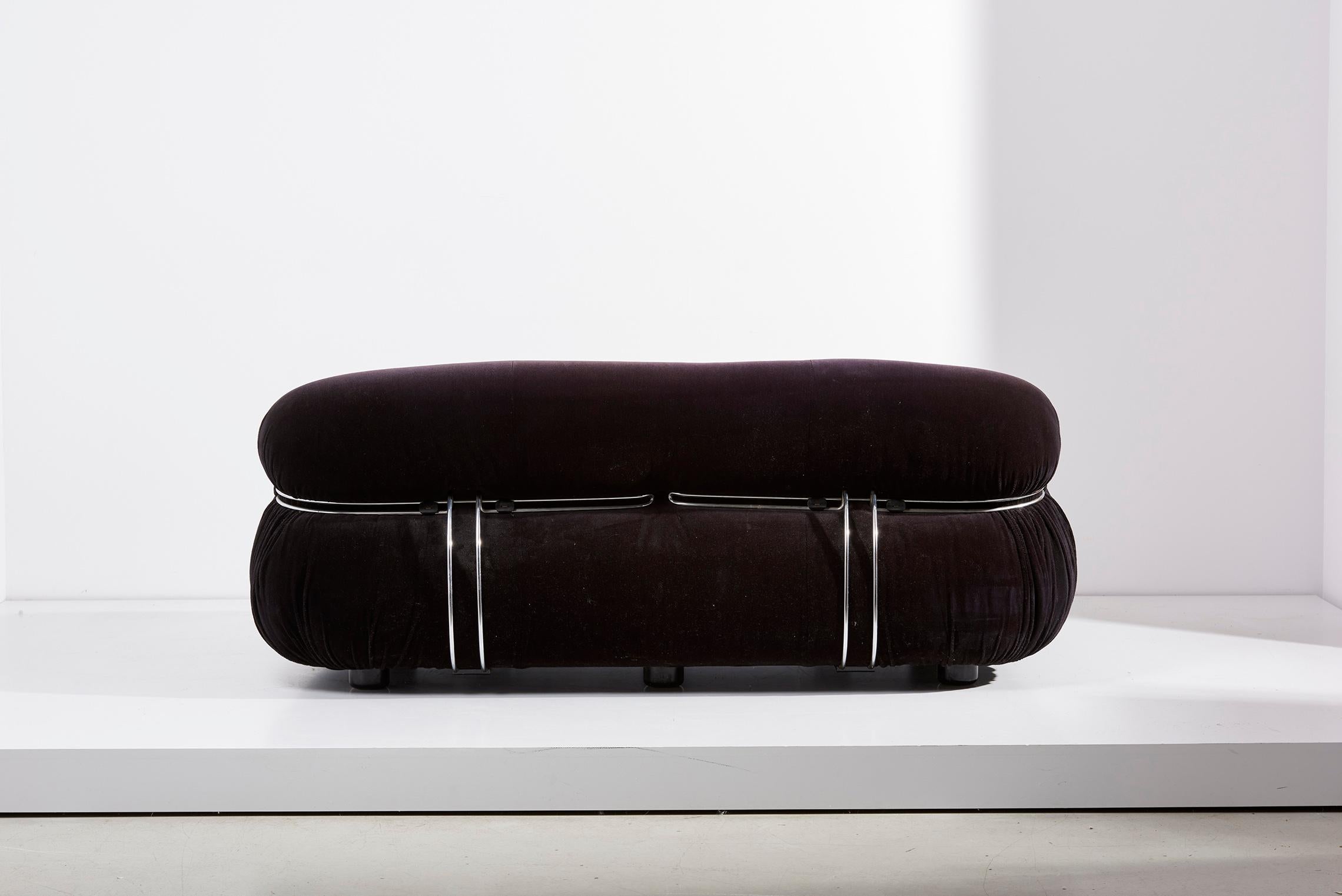 Afra & Tobia Scarpa “Soriana” Sofa for Cassina, Italy, 1960s In Good Condition In Berlin, DE