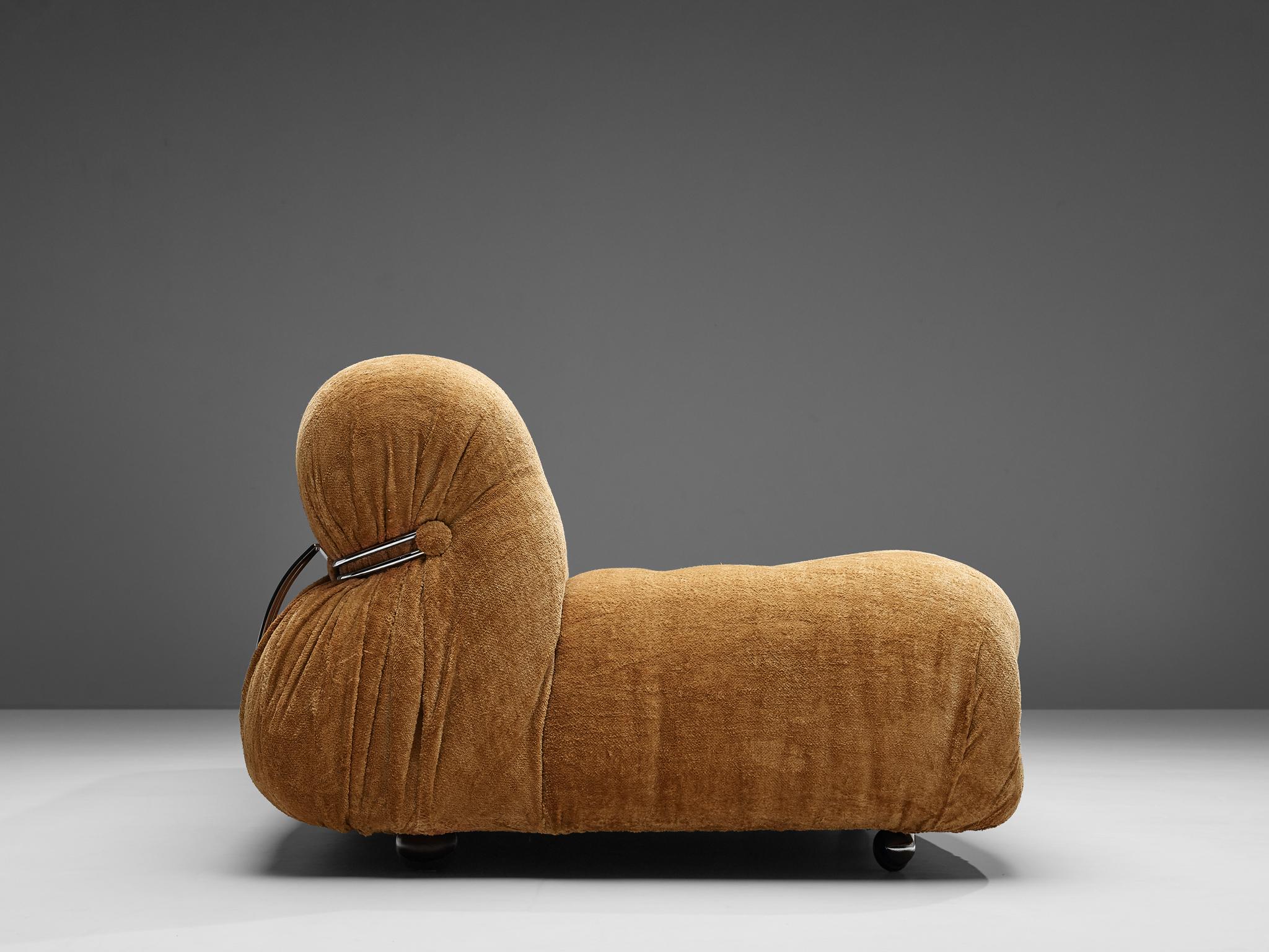 Afra & Tobia Scarpa 'Soriana' Sofa in Velour Upholstery 3