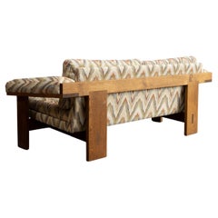 Afra & Tobia Scarpa Style Oak Sofa
