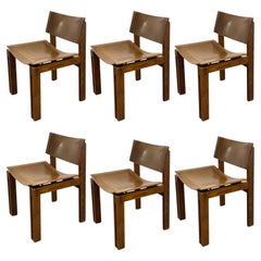 Set 6 Sedie attribuite Afra & Tobia Scarpa 1960’s Italian Design