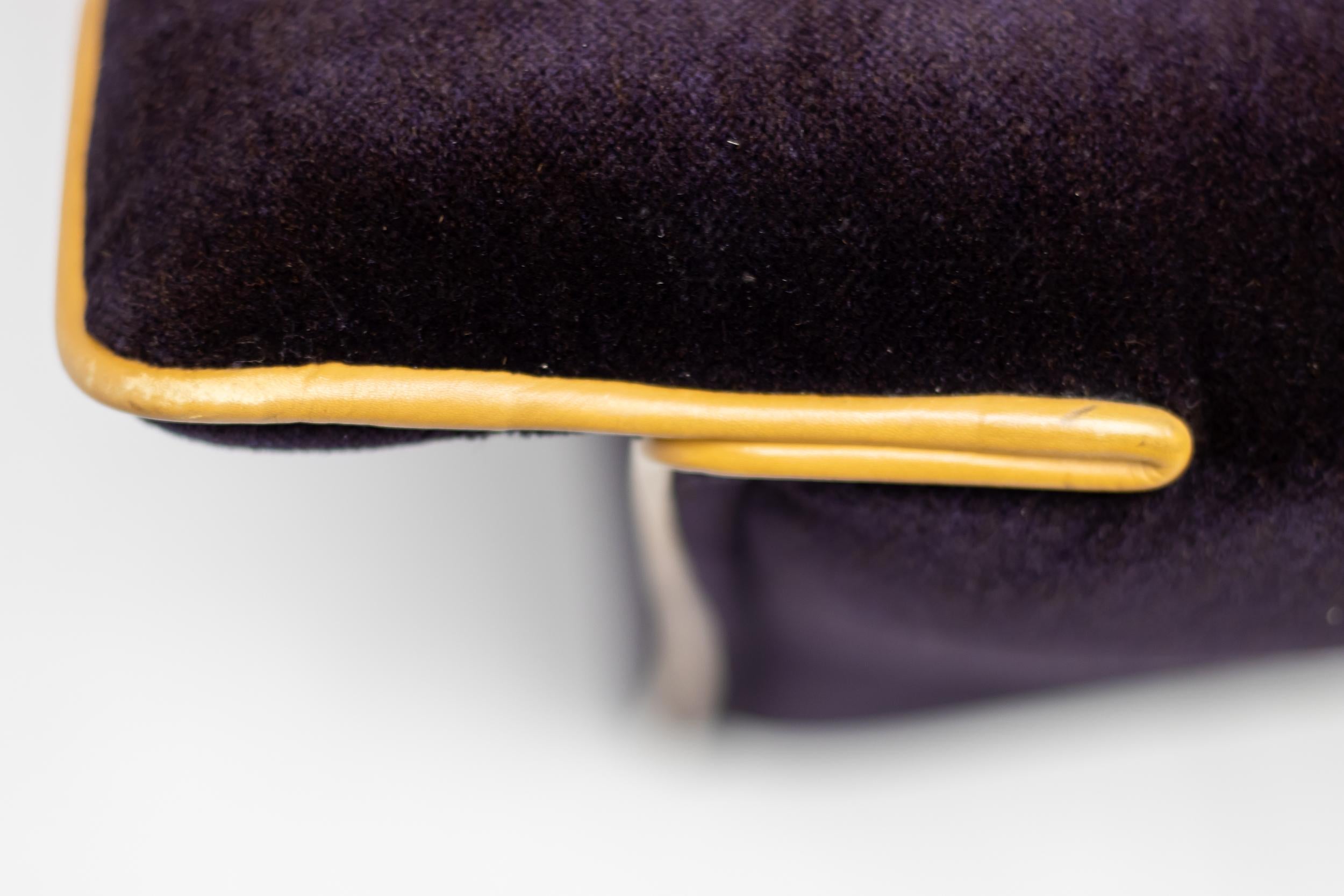 Mid-Century Modern Canapé Lauriana en velours Afra & Tobia Scarpa en vente