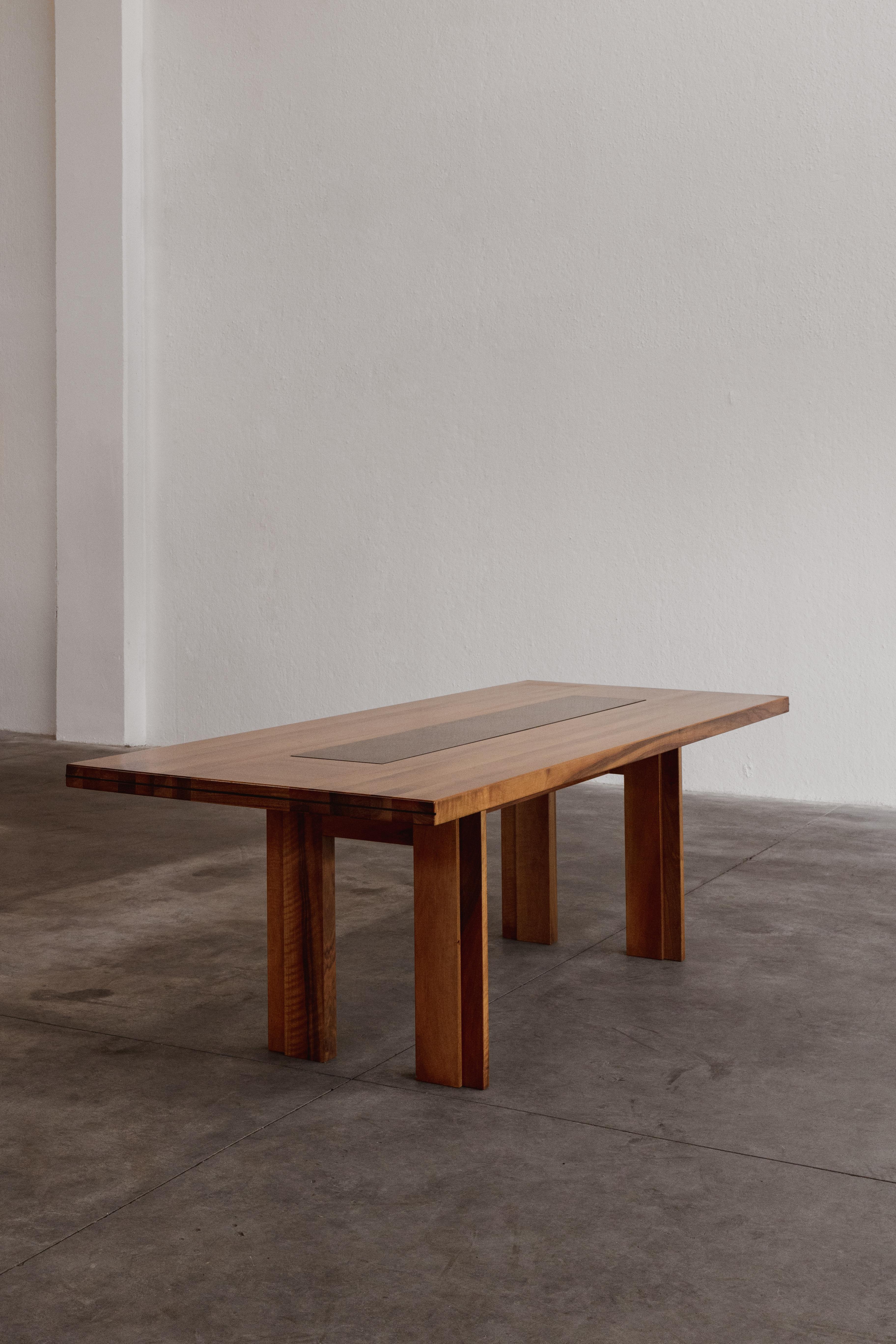 Afra & Tobia Scarpa Wooden Dining Table for Cassina, 1970s 3