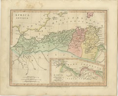 Africa Antiqua Antique Classical Map — Roman North Africa & Carthage, 1817