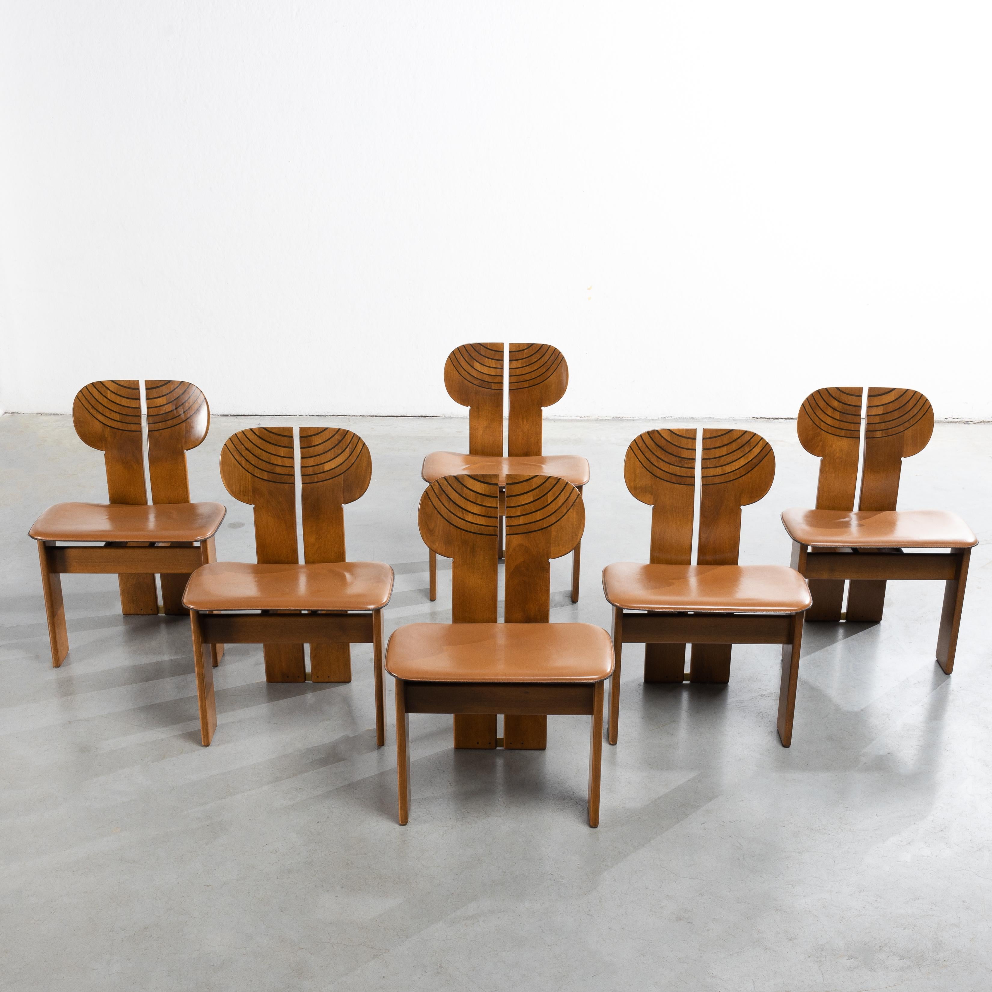 Africa by Afra & Tobia Scarpa, Table and 6 Dining Chairs, Maxalto 10
