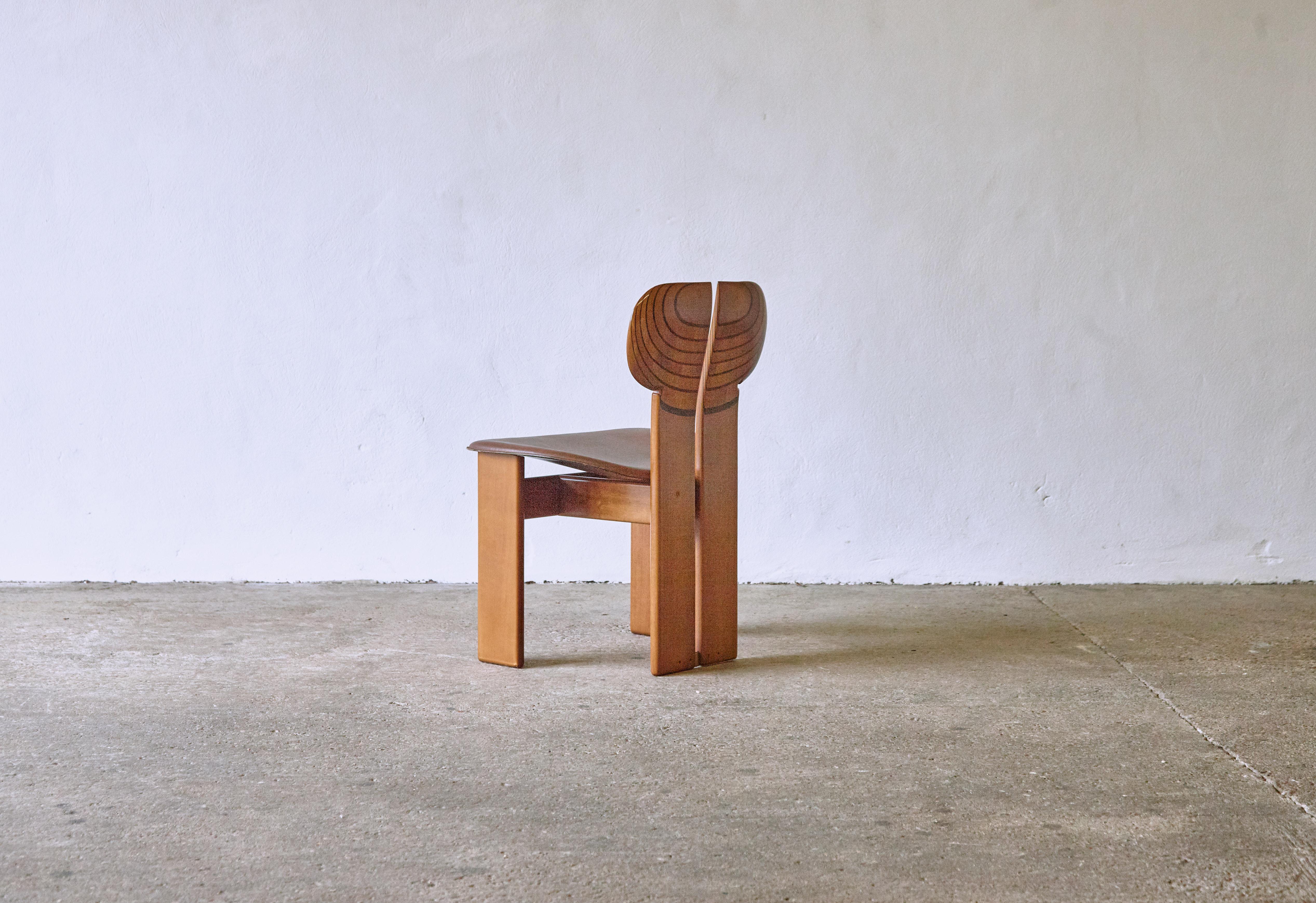Italian Africa Chair by Afra & Tobia Scarpa, Maxalto, Artona Series, Italy 1970s-1980s