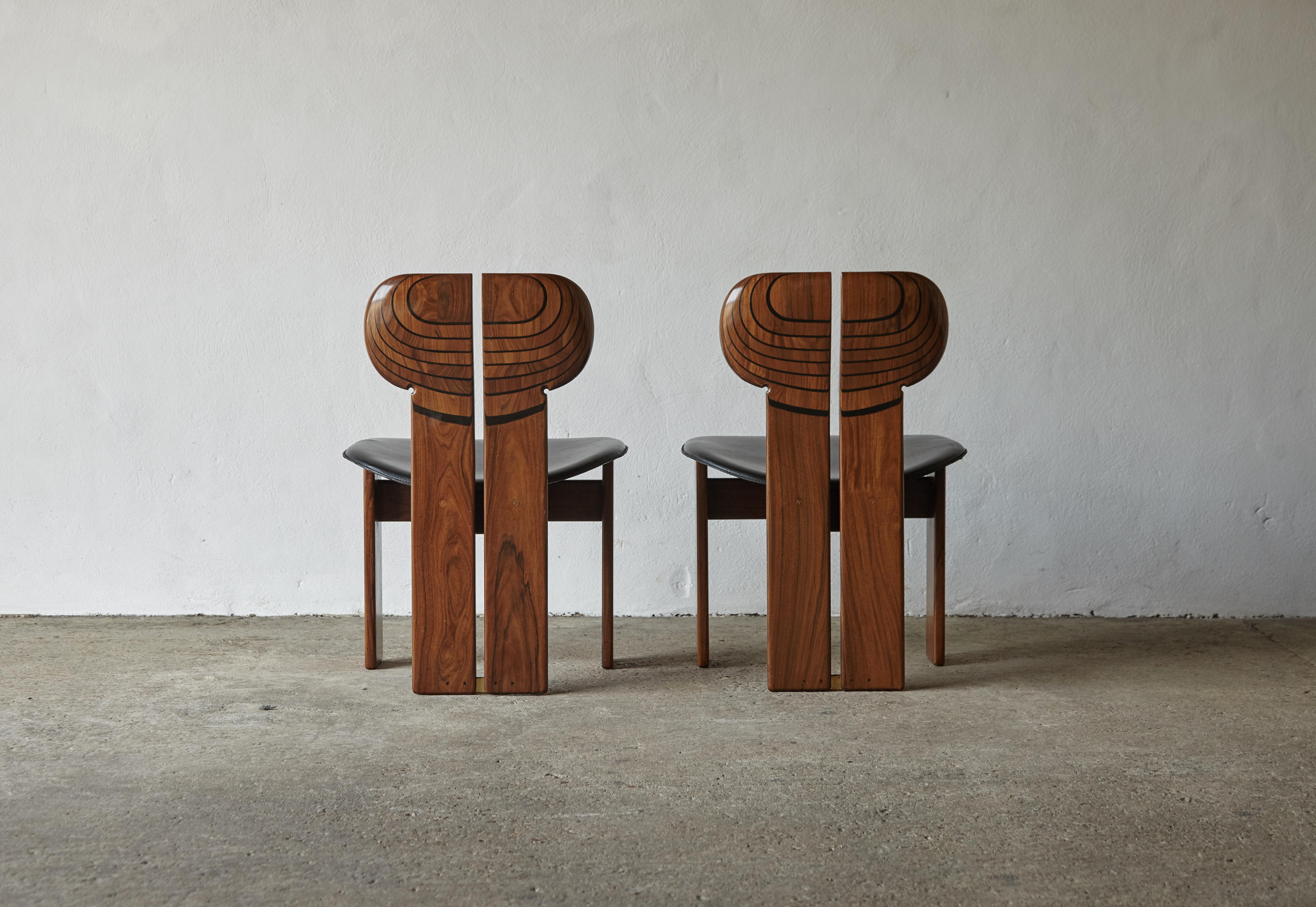 Africa Chairs by Afra & Tobia Scarpa, Maxalto, Italy, 1970s-1980s 3