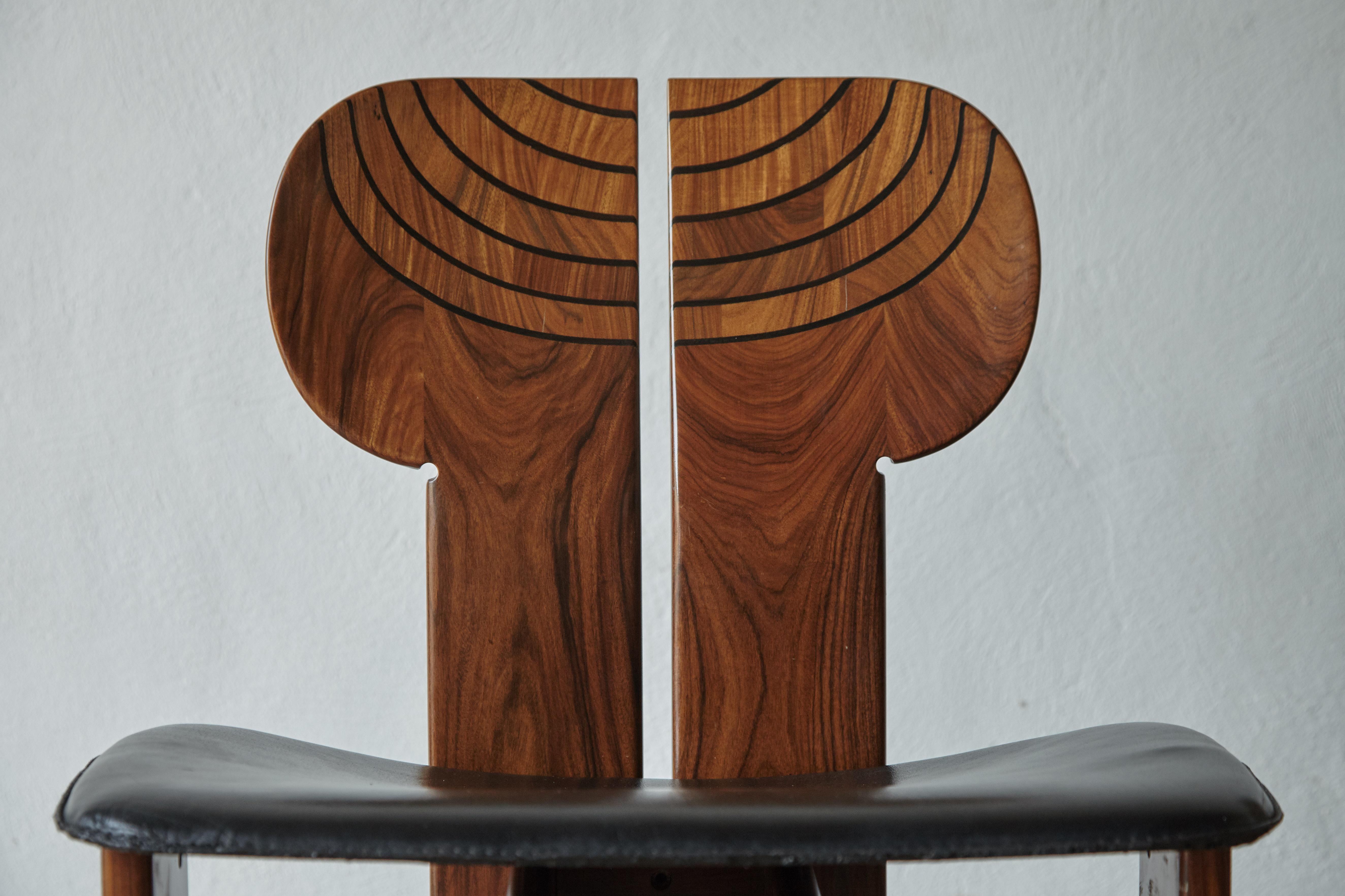 Africa Chairs by Afra & Tobia Scarpa, Maxalto, Italy, 1970s-1980s 1