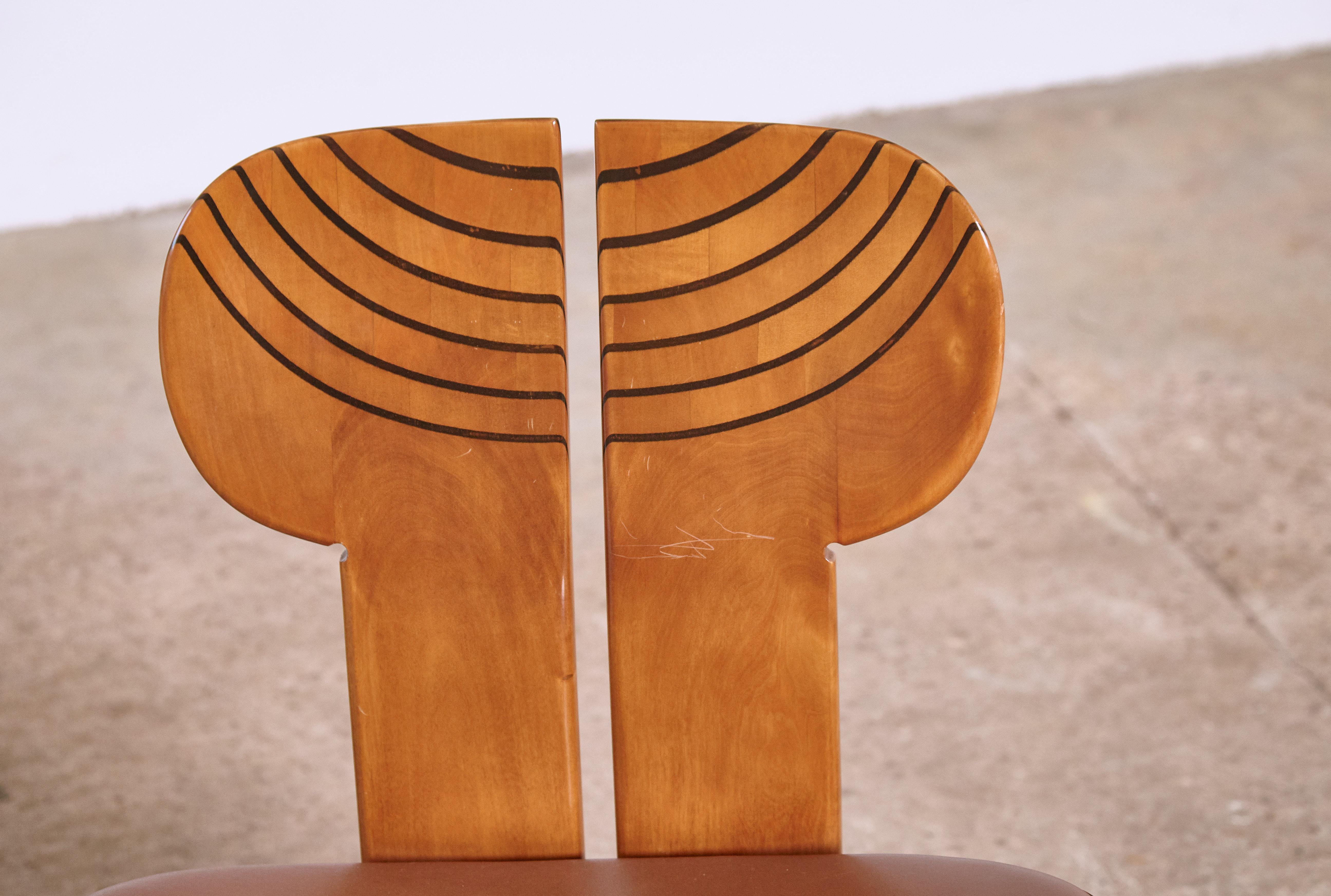 Africa Dining Suite, Afra & Tobia Scarpa, Maxalto, Italy, 1970s-1980s 13