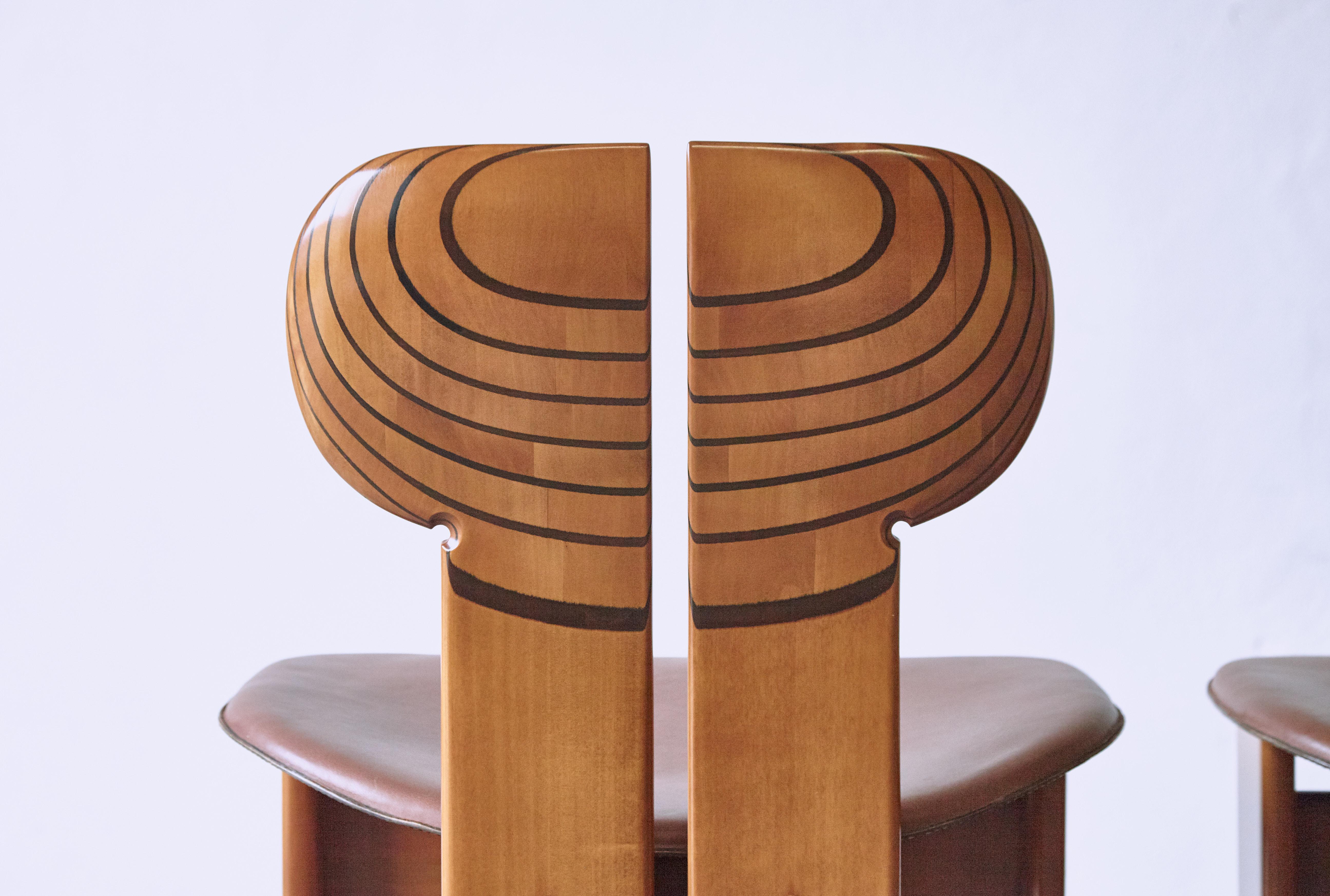 Africa Dining Suite, Afra & Tobia Scarpa, Maxalto, Italy, 1970s-1980s 2