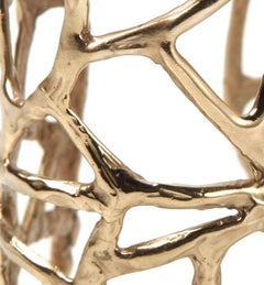 Giulia Barela 24 Karat Fine Gold-Plated Africa Bronze Cuff Bracelet