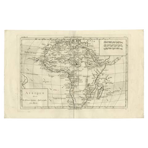 Africa Map by Rigobert Bonne – Pre-Colonial Geography c.1780