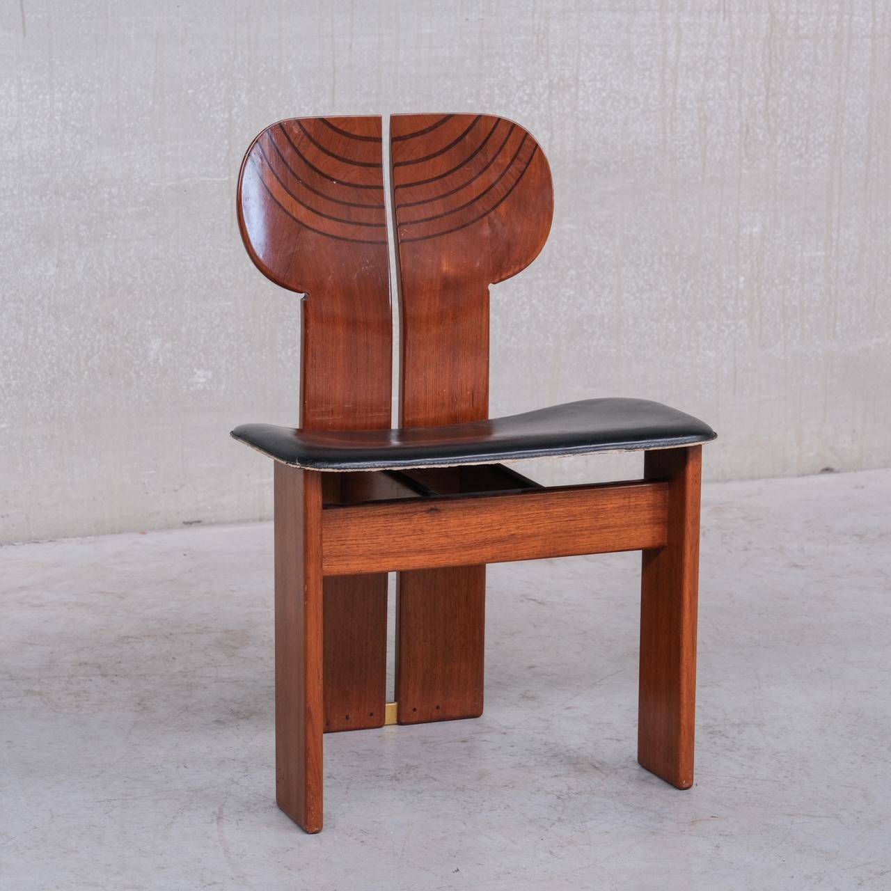 Late 20th Century 'Africa' Mid-Century Italian Dining Chairs by Tobia & Afra Scarpa for Maxalto