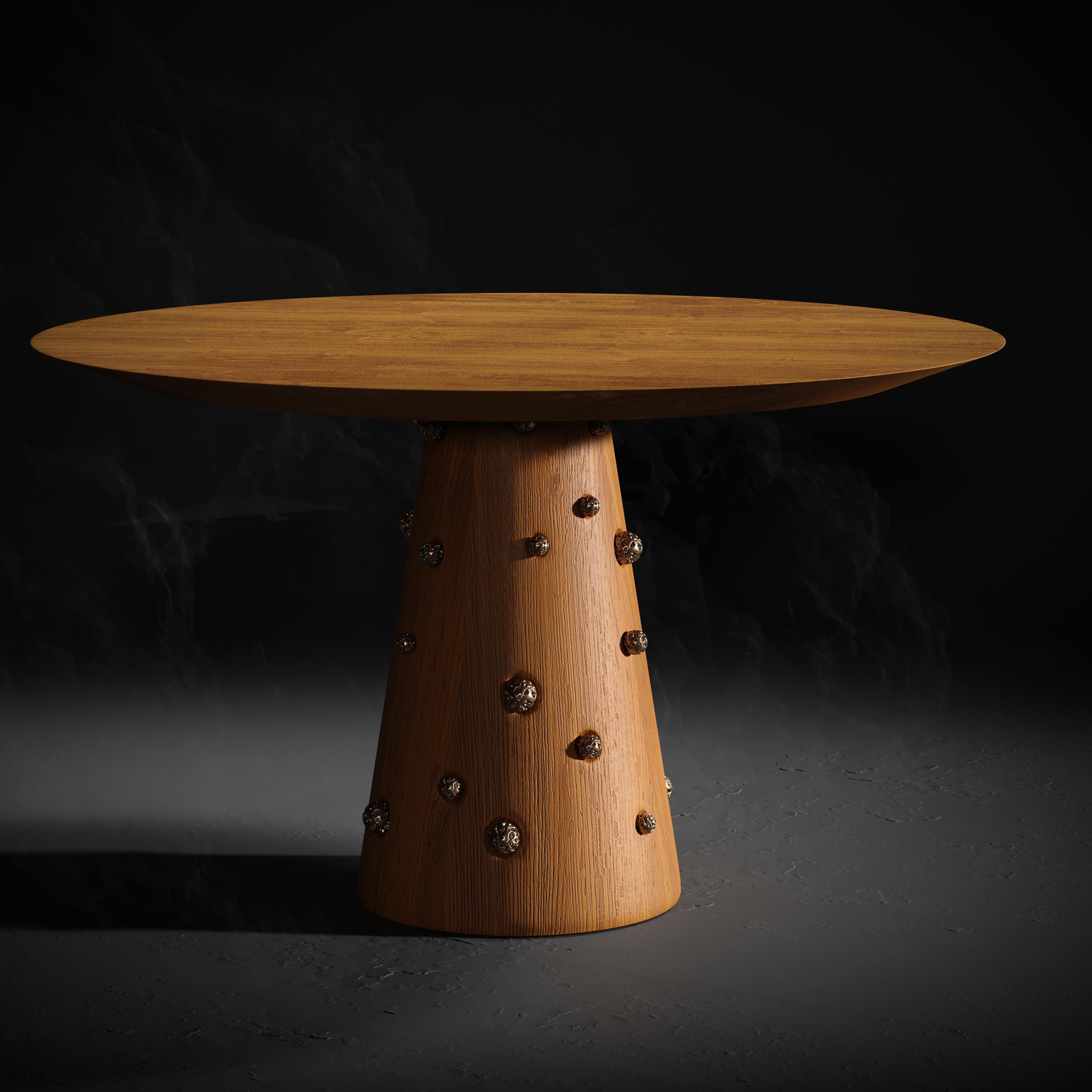 AFRICA - Table Tree of Life, incrustée à la main de cristaux de pyrite par Sidani Design/One Neuf - En vente à NEW YORK, NY