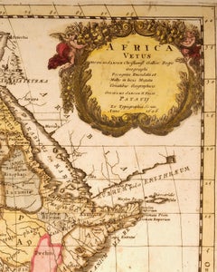 "Africa Vetus": eine handkolorierte Karte von Sanson aus dem 17.