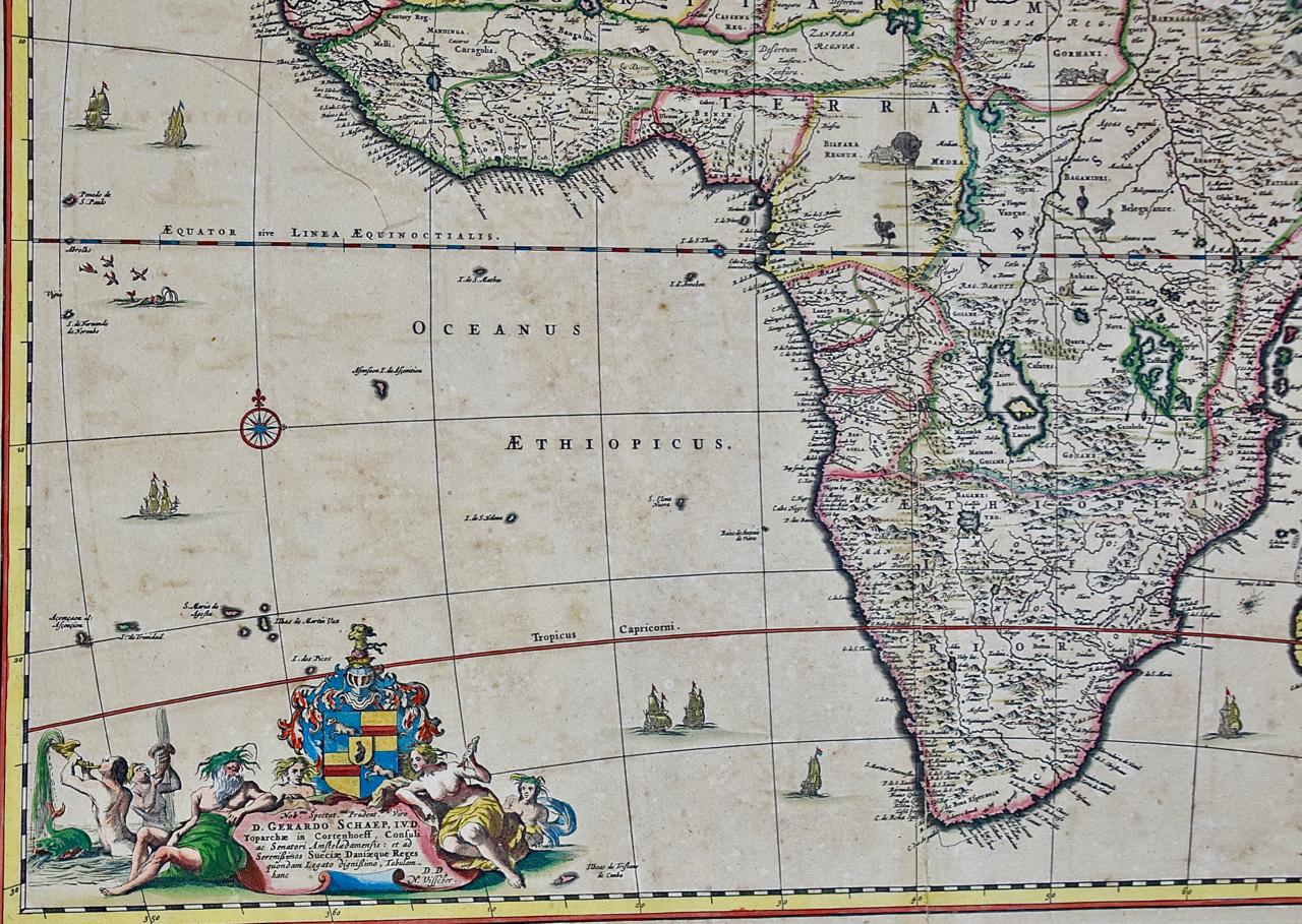 africa map 17th century
