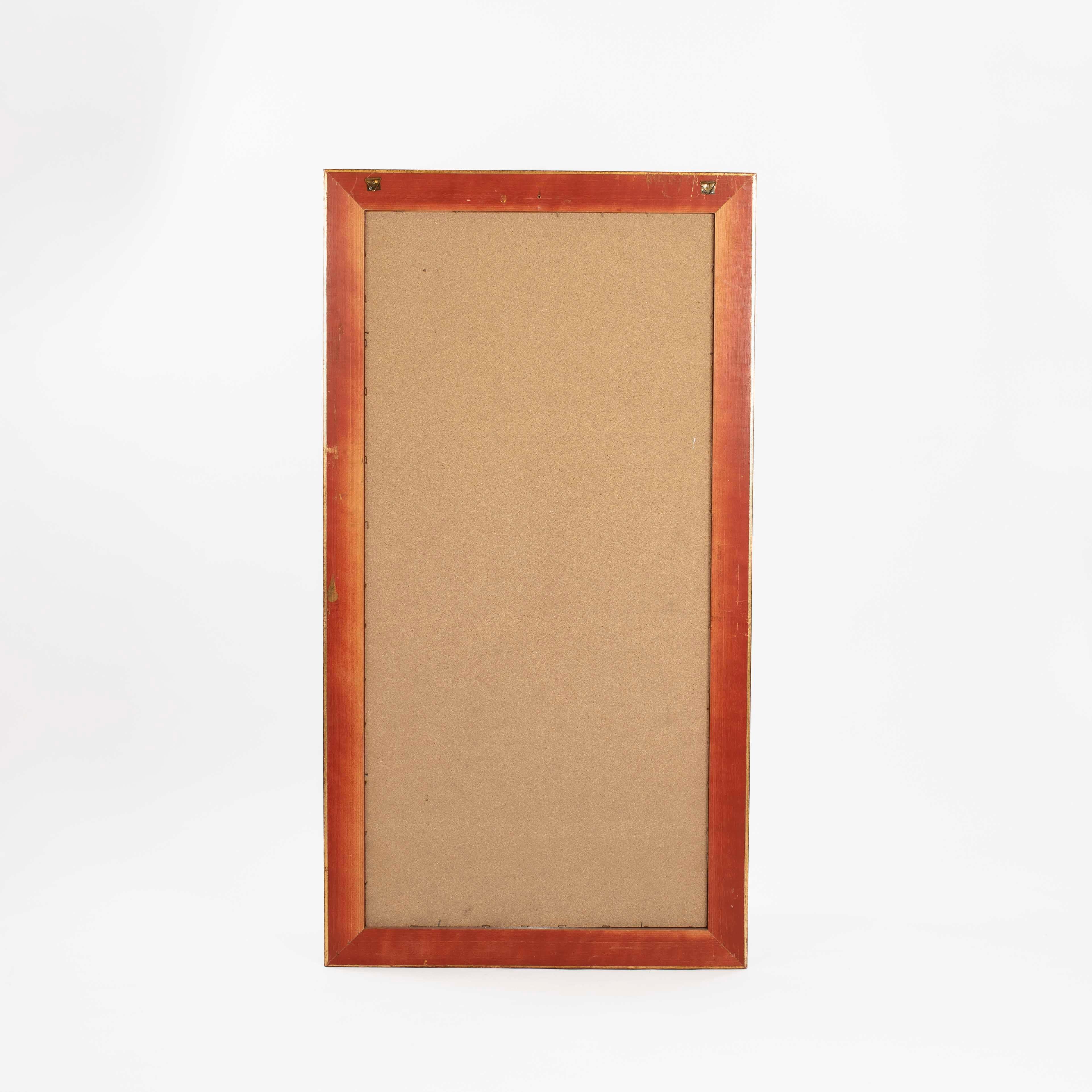 Africain Mid-Century Wooden Tribal Wall-Sculpture Mali-Dogon Golden Frame 1960s For Sale 12
