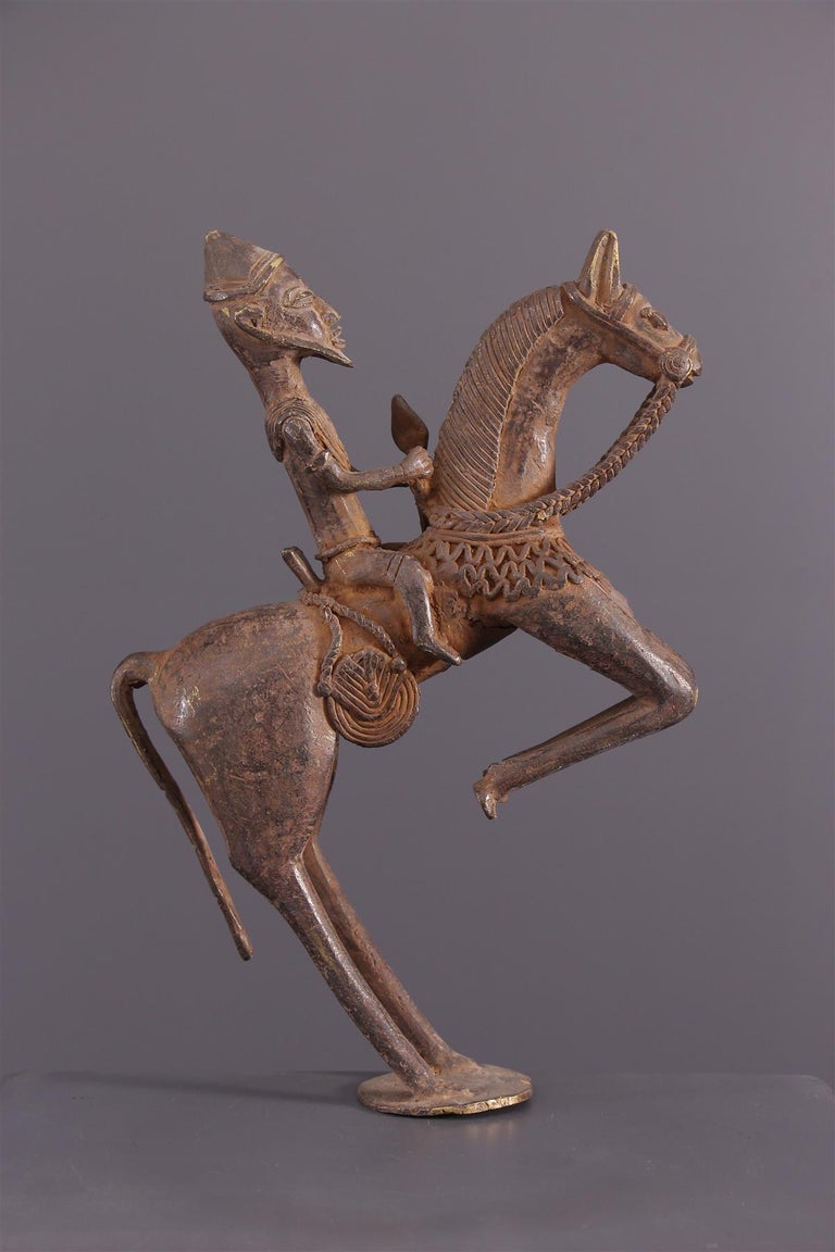 Cavalier de cheval - Bronze africain - Soninke - Mali - 16