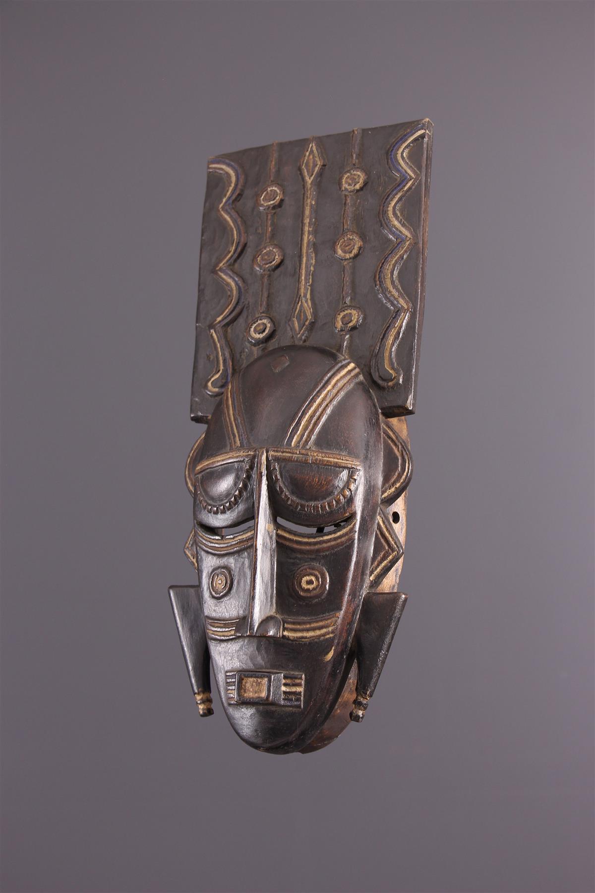 Africain Wooden Ligbi Mask Protruding Plate on the Head, Ivory Coast 1980s For Sale 8