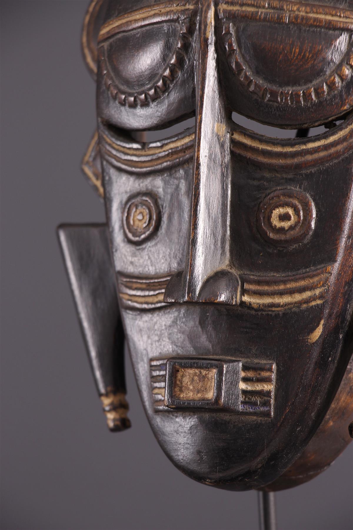 Africain Wooden Ligbi Mask Protruding Plate on the Head, Ivory Coast 1980s For Sale 9