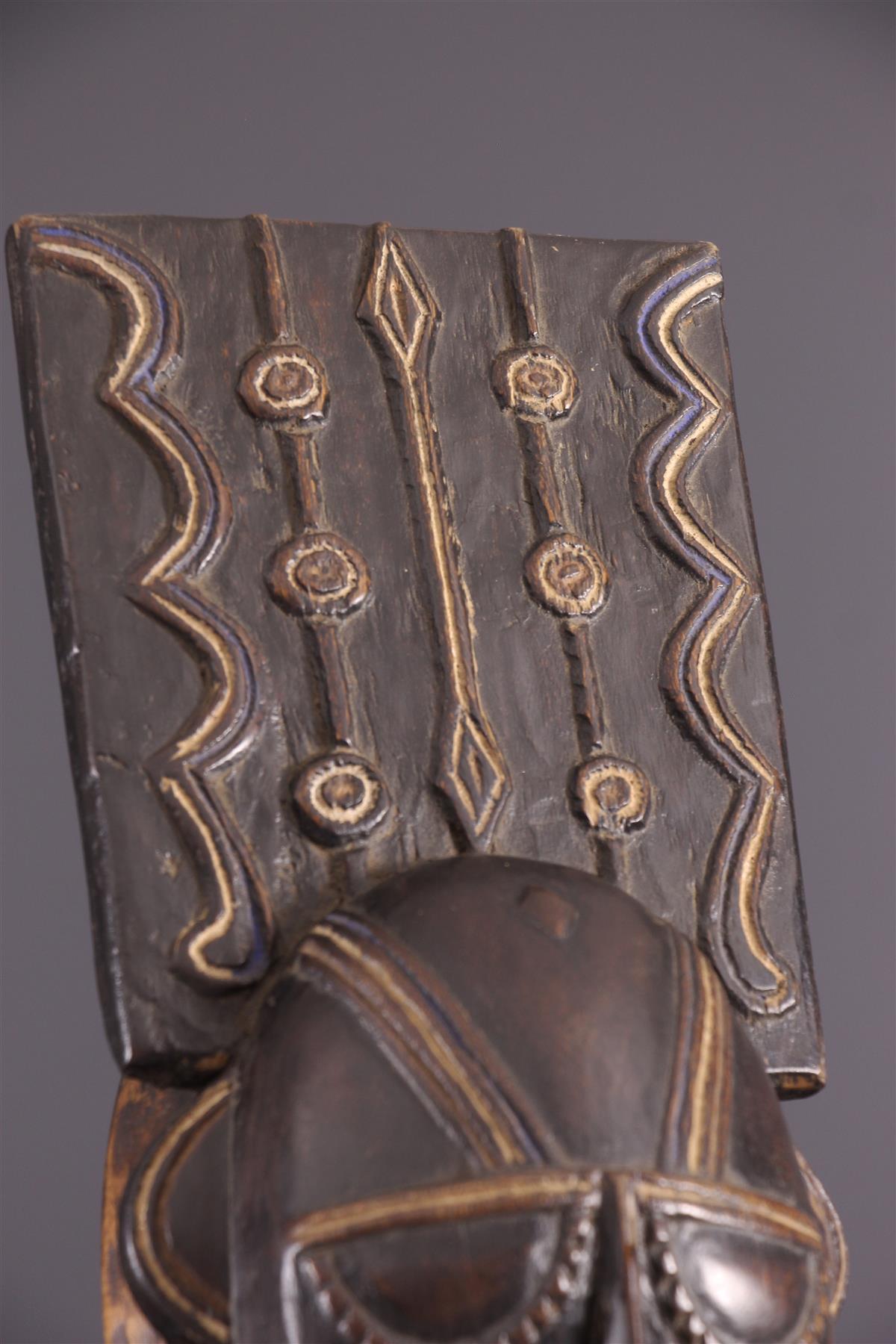 Africain Wooden Ligbi Mask Protruding Plate on the Head, Ivory Coast 1980s For Sale 10