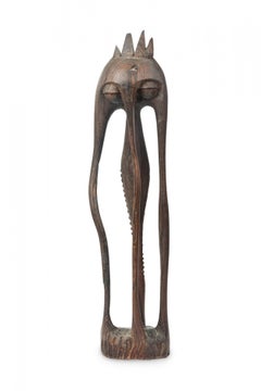 African 20th Century Carved Wood Makonde Abstract Figure