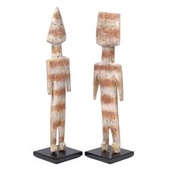 Afrikanische Adja protective Spirit Figuren Aklama Twins, Adja