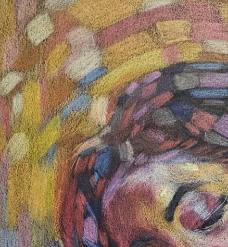 ARTE: Acuarela original firmada Mujer afroamericana con galgo en Bueno estado para la venta en Warrenton, OR