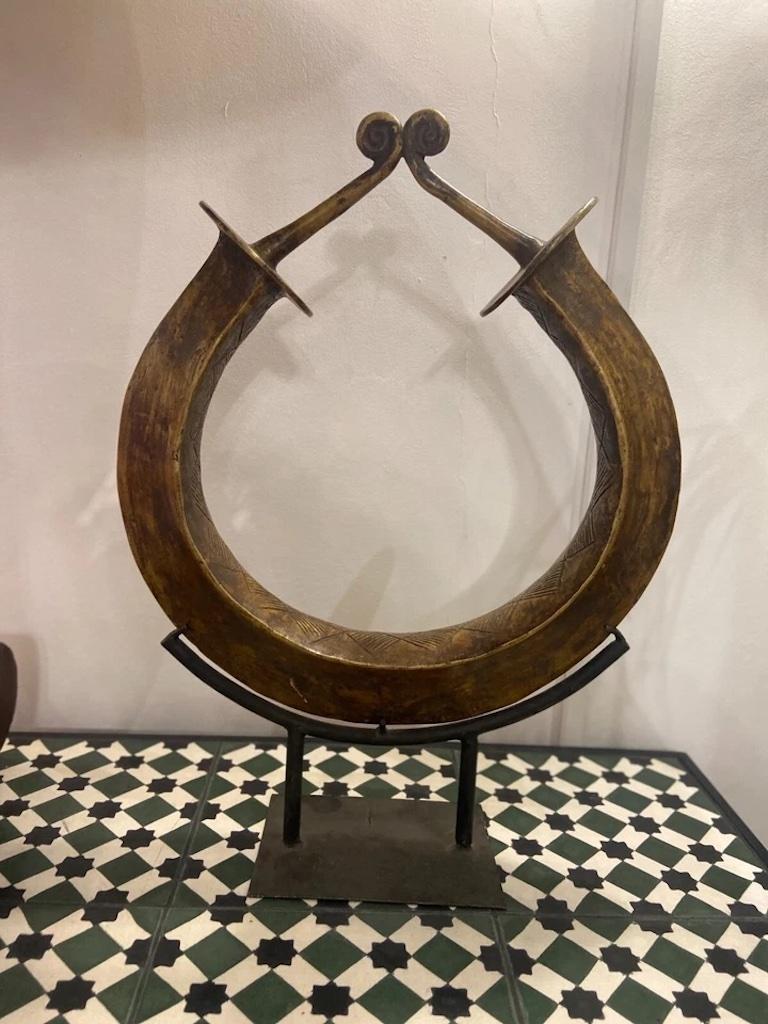 Nigerian African Antique Currency On Stand For Sale