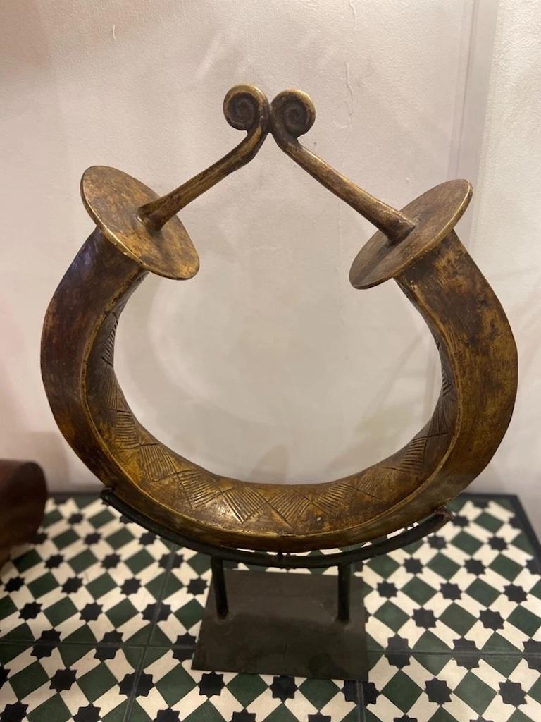 20th Century African Antique Currency On Stand For Sale