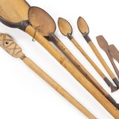 Arte africana - 7 cucchiai - XIX secolo - 83 cm