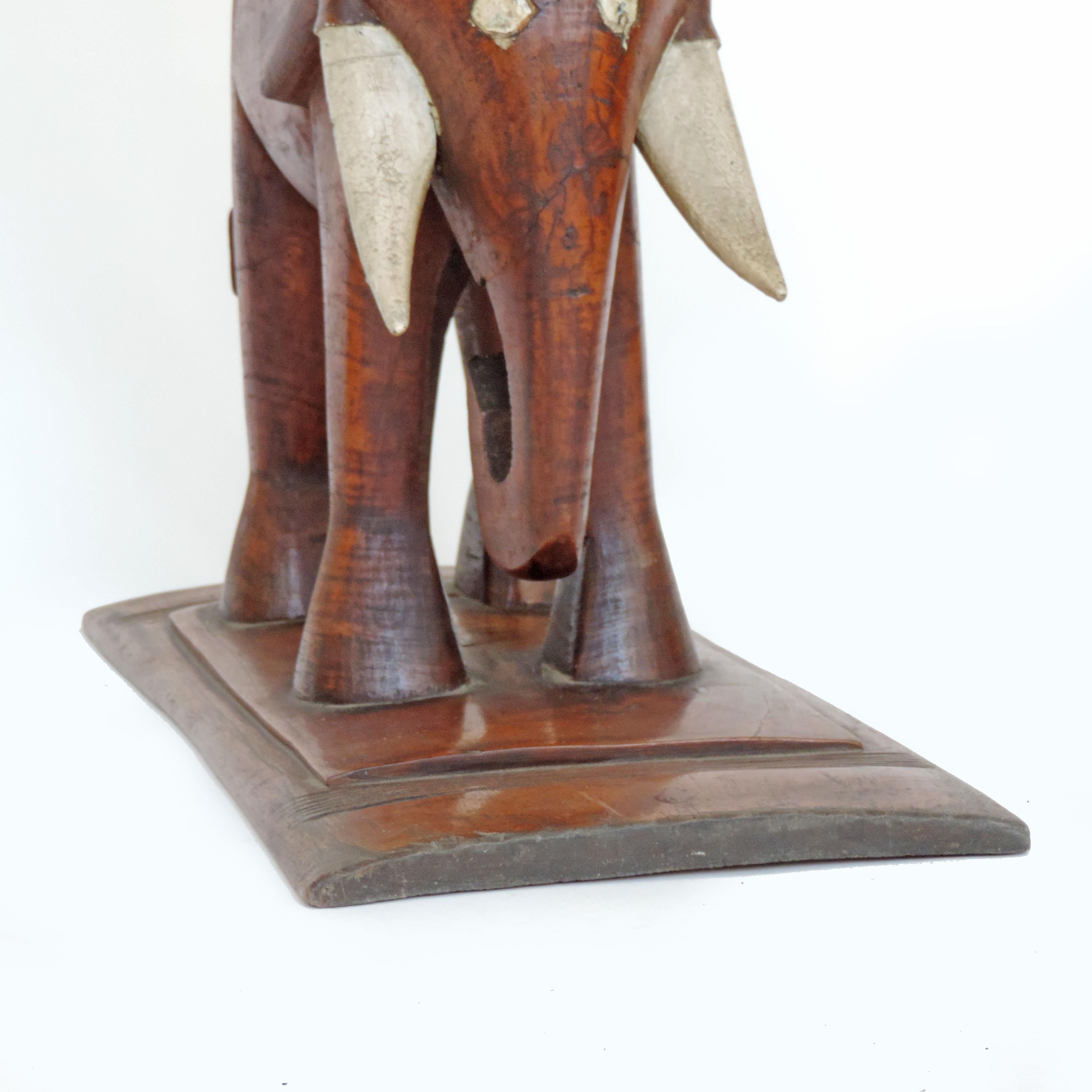 Art Déco Sgabello africano Art Deco Ashanti Elephant, Ghana, anni '20 in vendita