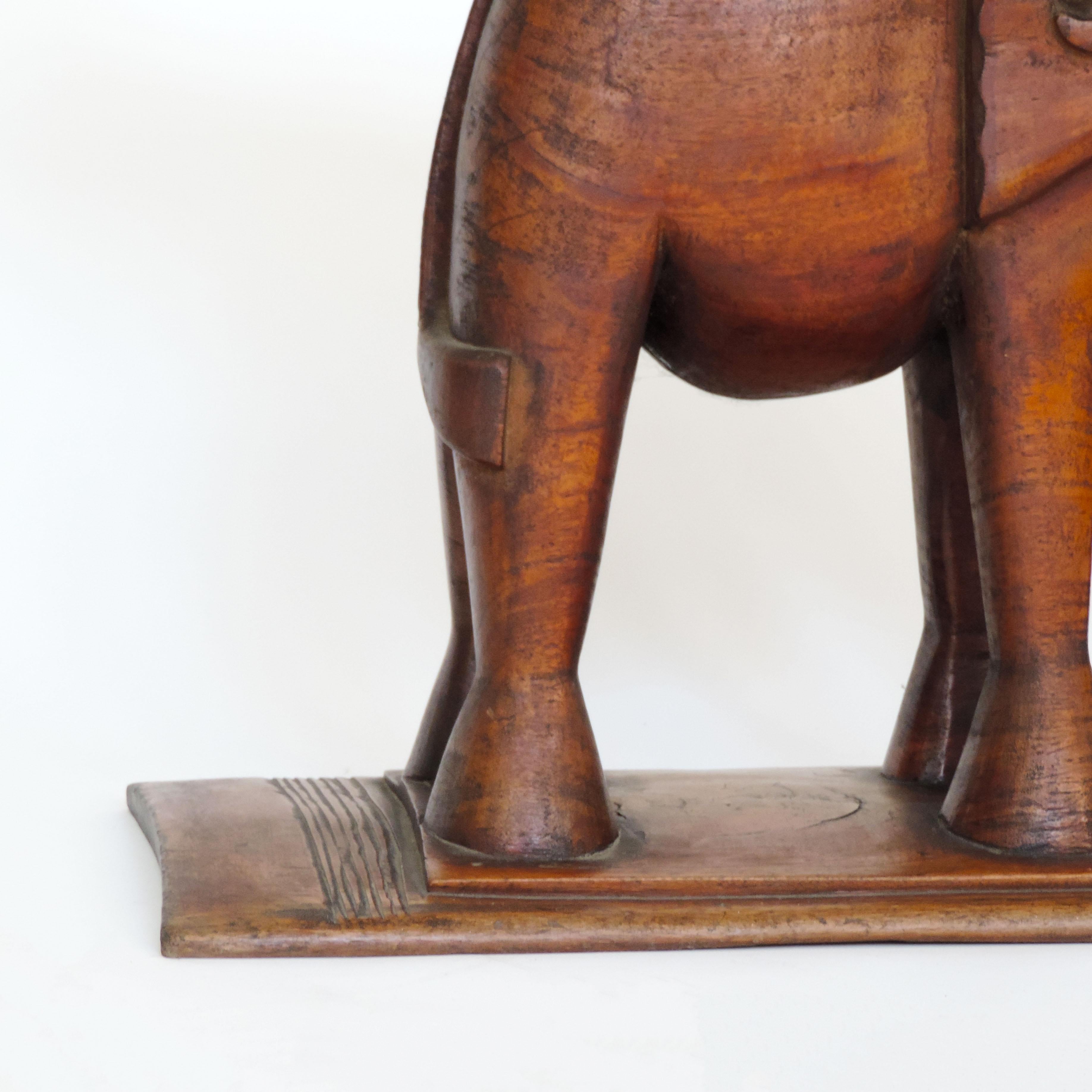 Sgabello africano Art Deco Ashanti Elephant, Ghana, anni '20 in vendita 2