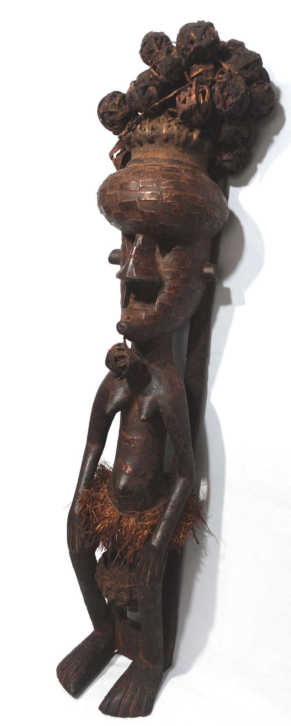 Hand-Carved African Art Statue 