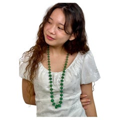 Aventurin-Halskette (Emerald-Look-alike)
