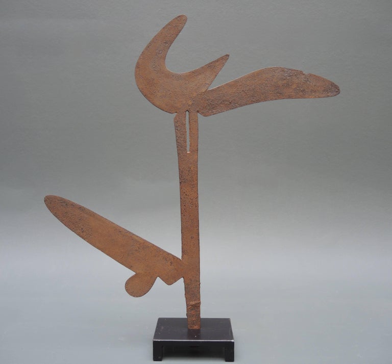 African Azande Kpinga Forged Metal Throwing Knife at 1stDibs