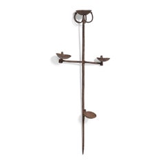 Lámpara de aceite africana bambara, c. 1900