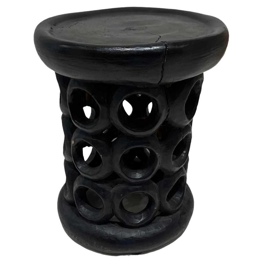 African Bamileke Hand Carved Stool For Sale