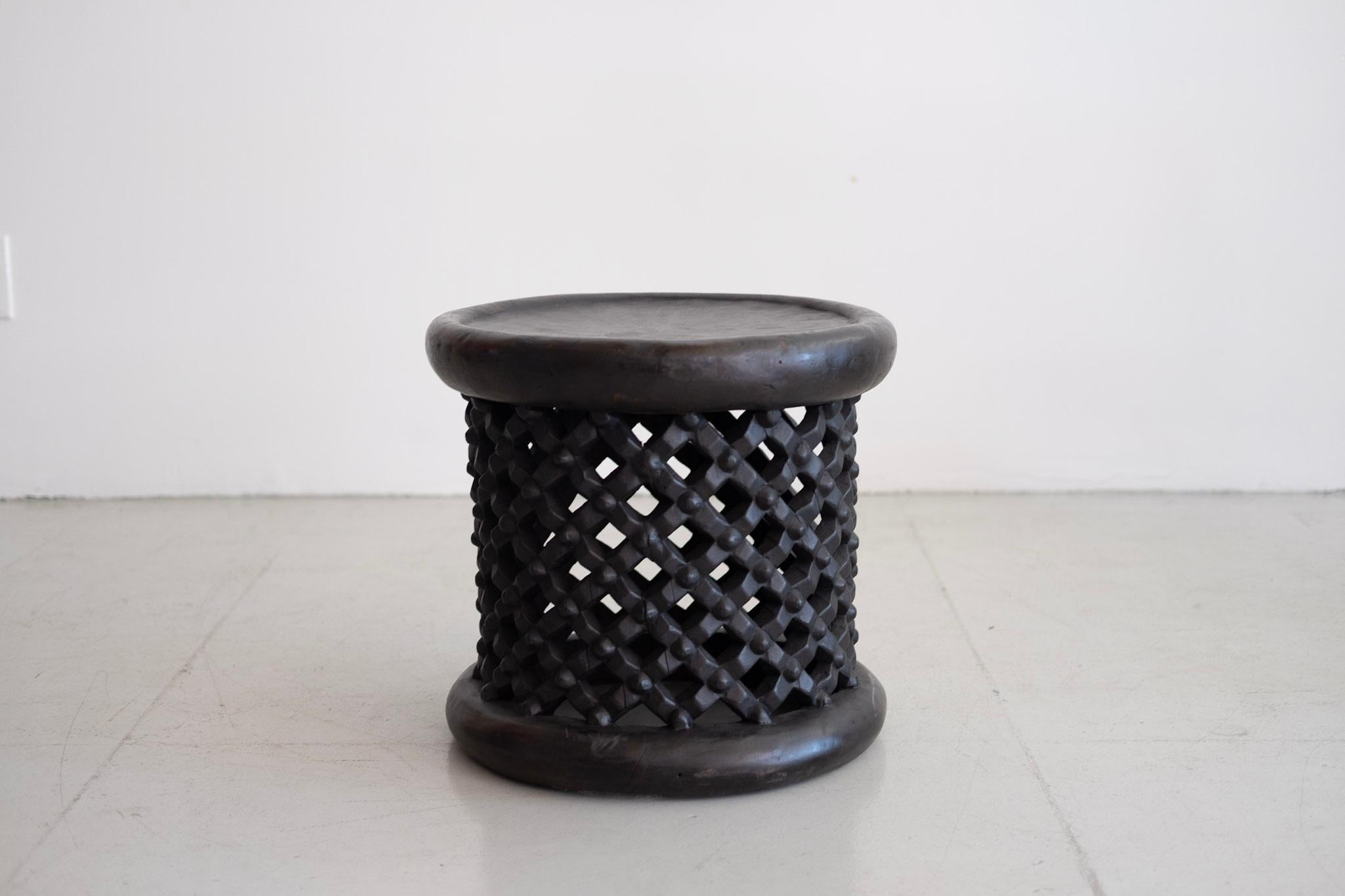 Cameroonian African Bamileke Spider Stools