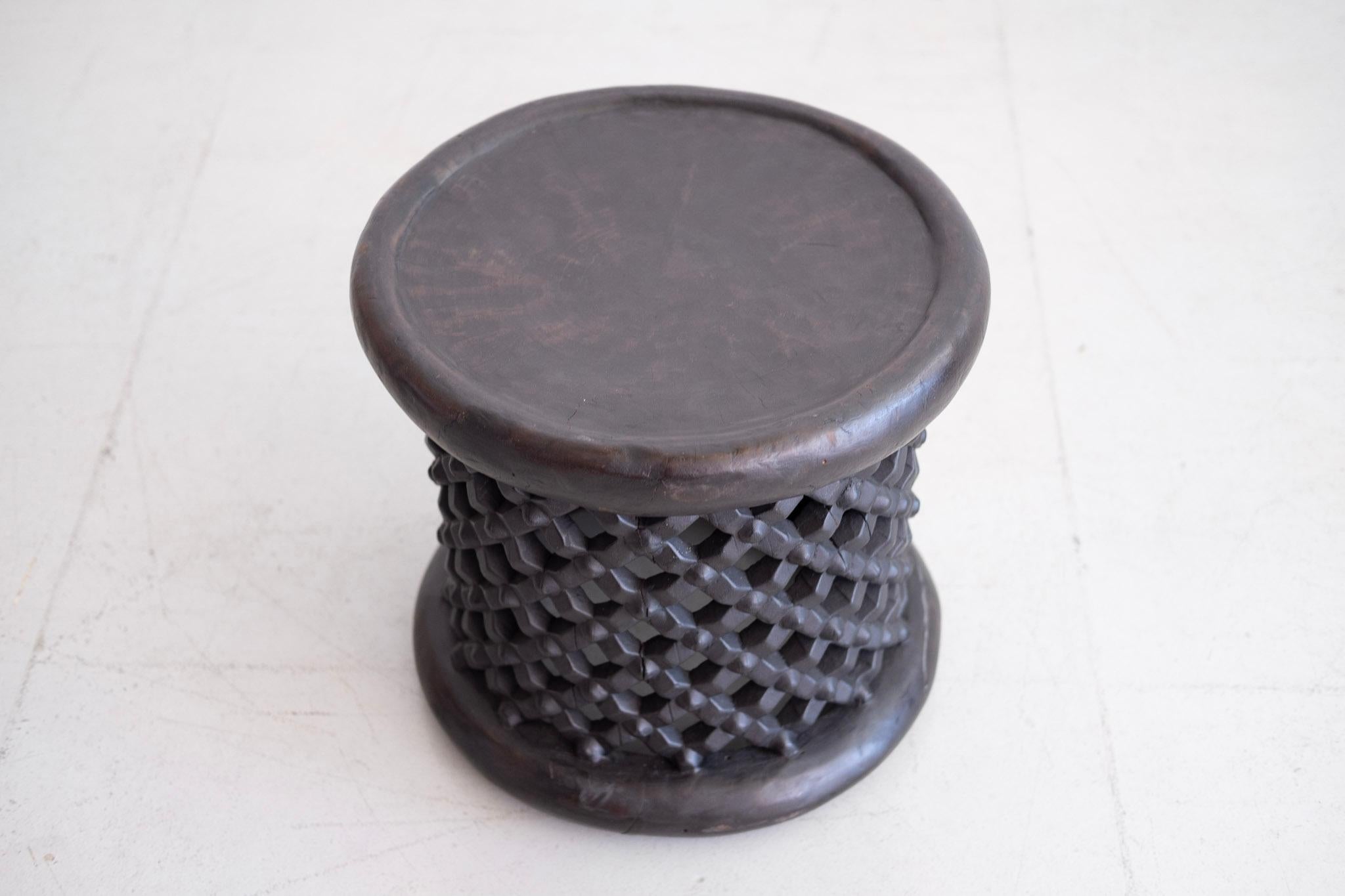 Ebonized African Bamileke Spider Stools