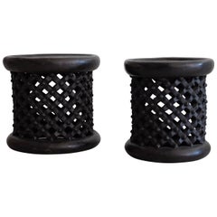 African Bamileke Spider Stools